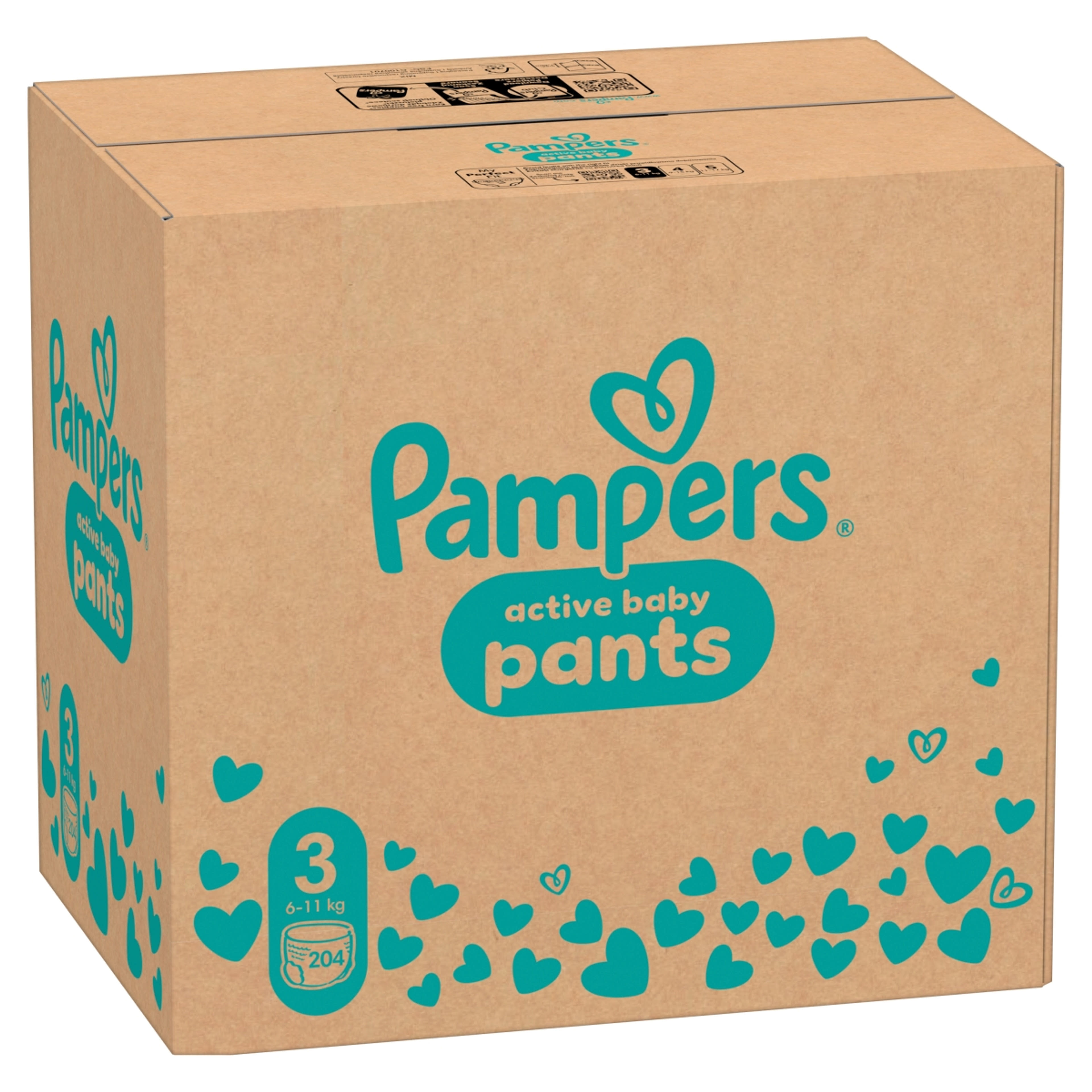 Pampers Pants bugyipelenka, 3-as méret 6kg - 11kg - 204 db-2
