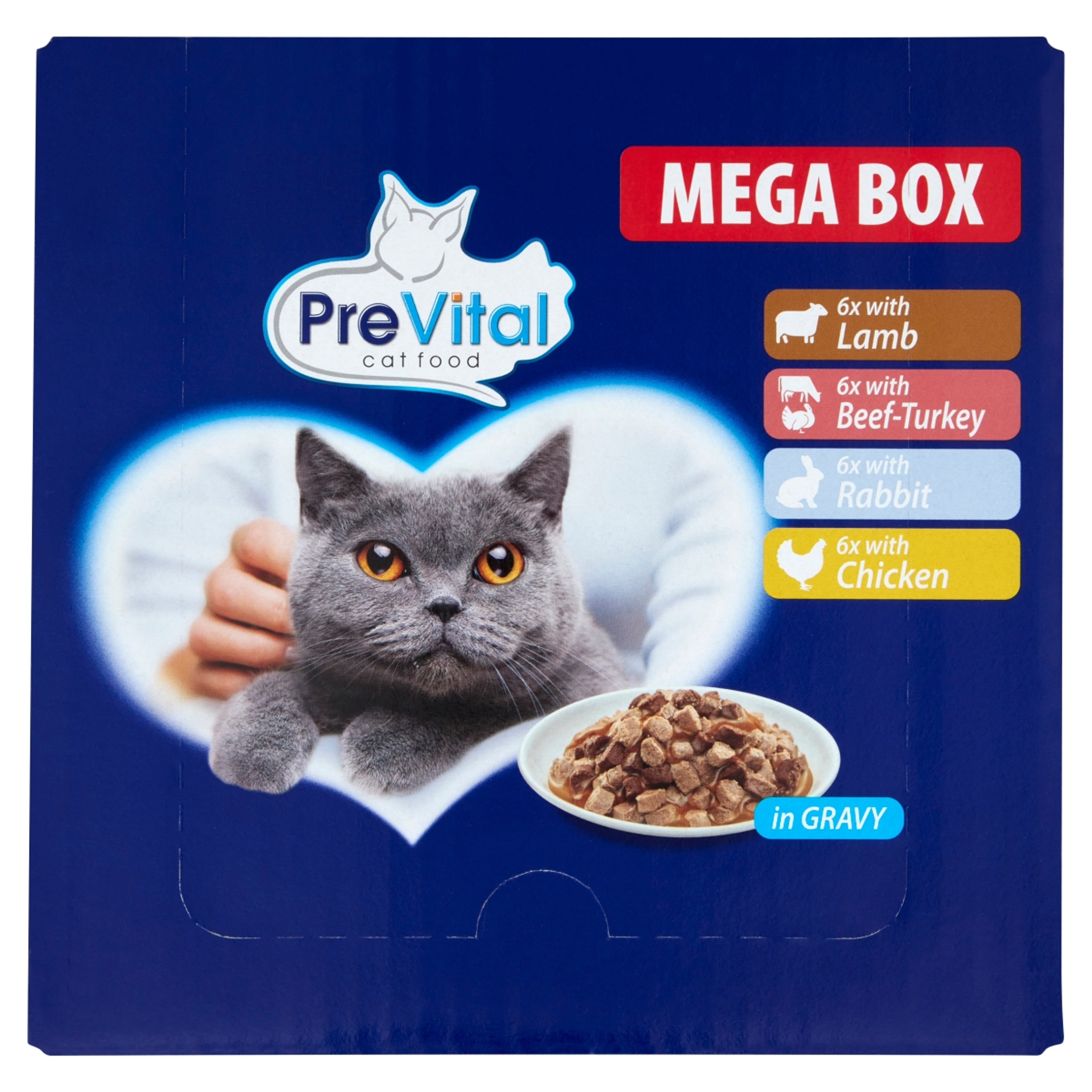 PreVital alutasak macskáknak, megabox (24x100 g) - 2400 g-1