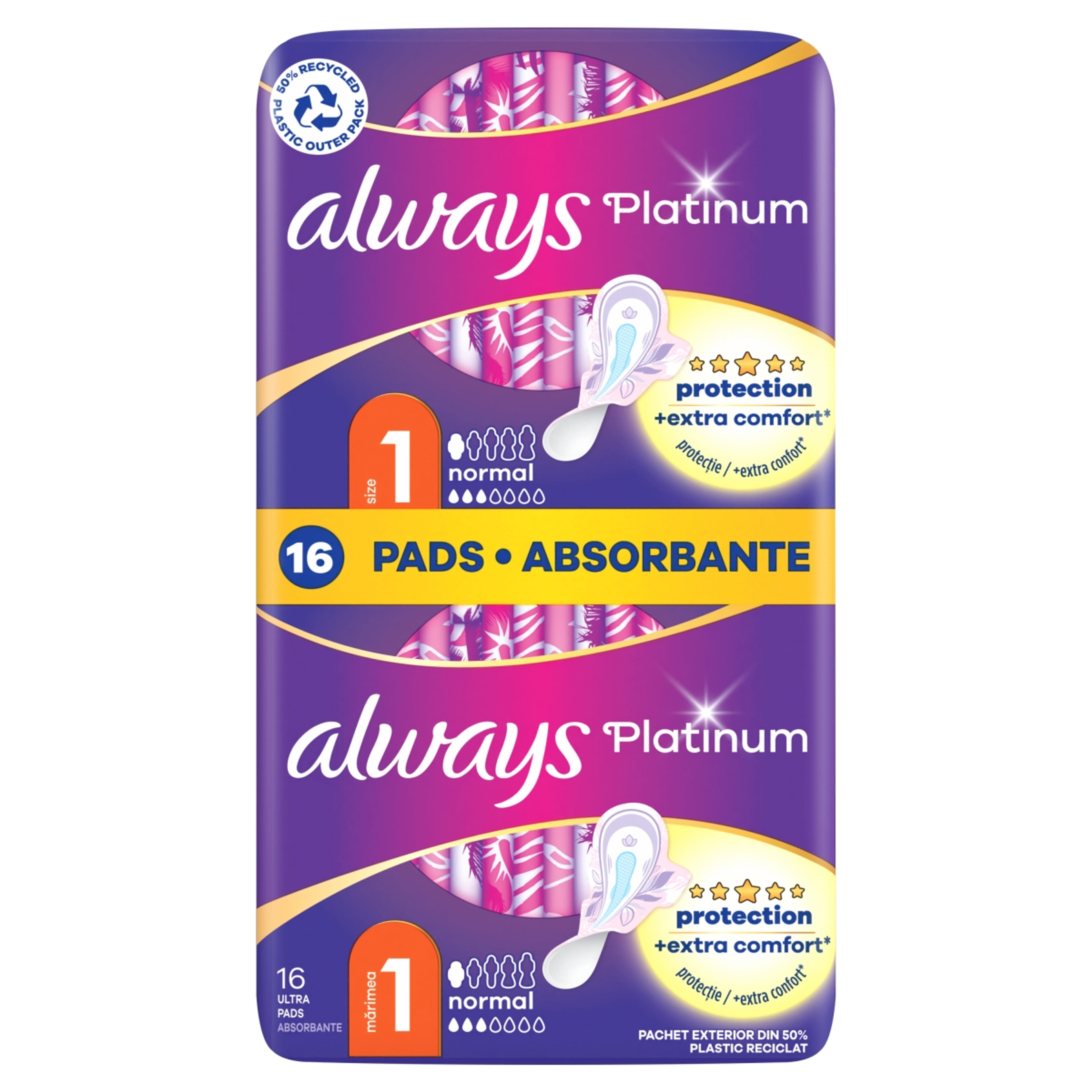 Always Platinum Duo Pack normál egészségügyi betét - 16 db