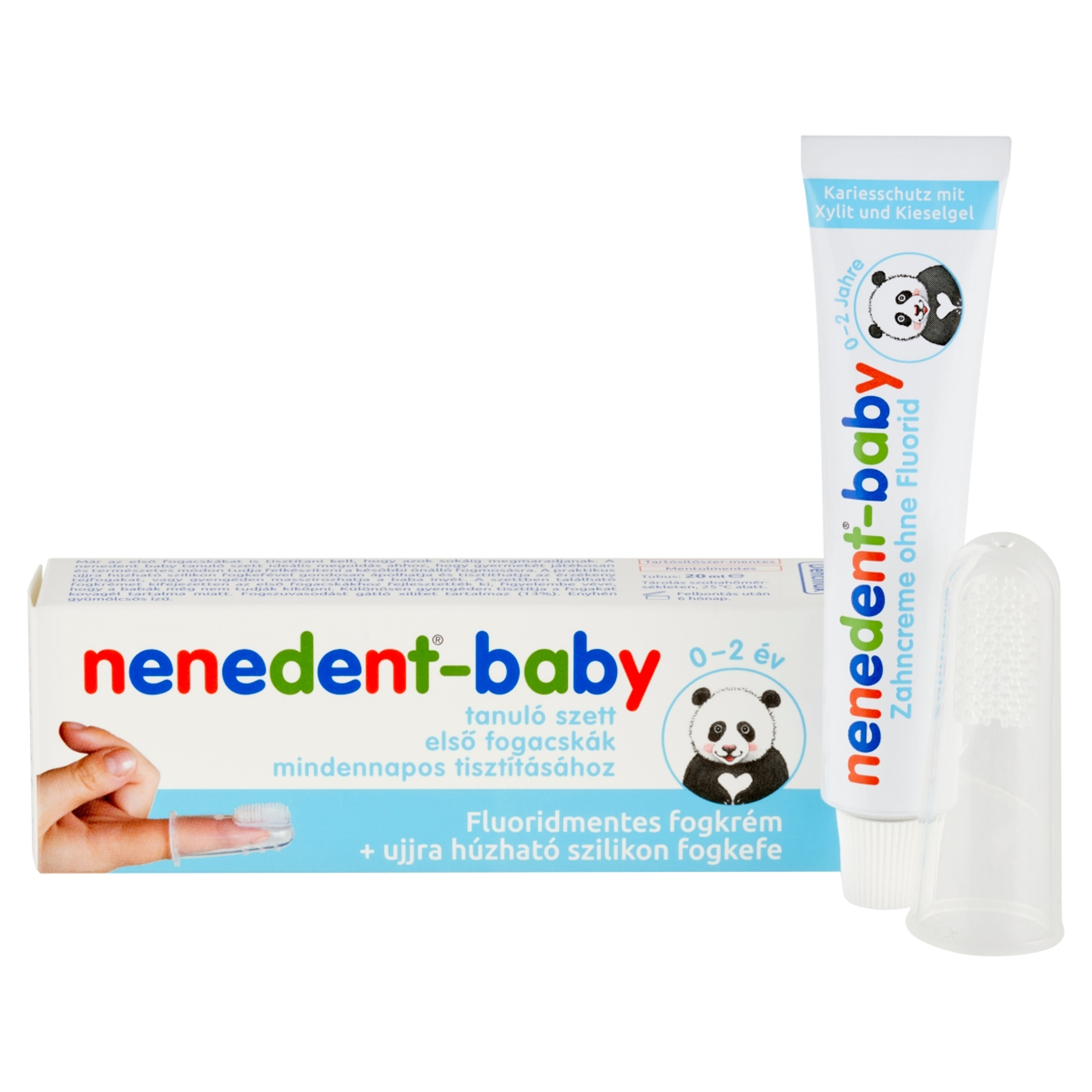 Nenedent Baby  Fogkrém Szilikon Fogkefével - 20 ml-2