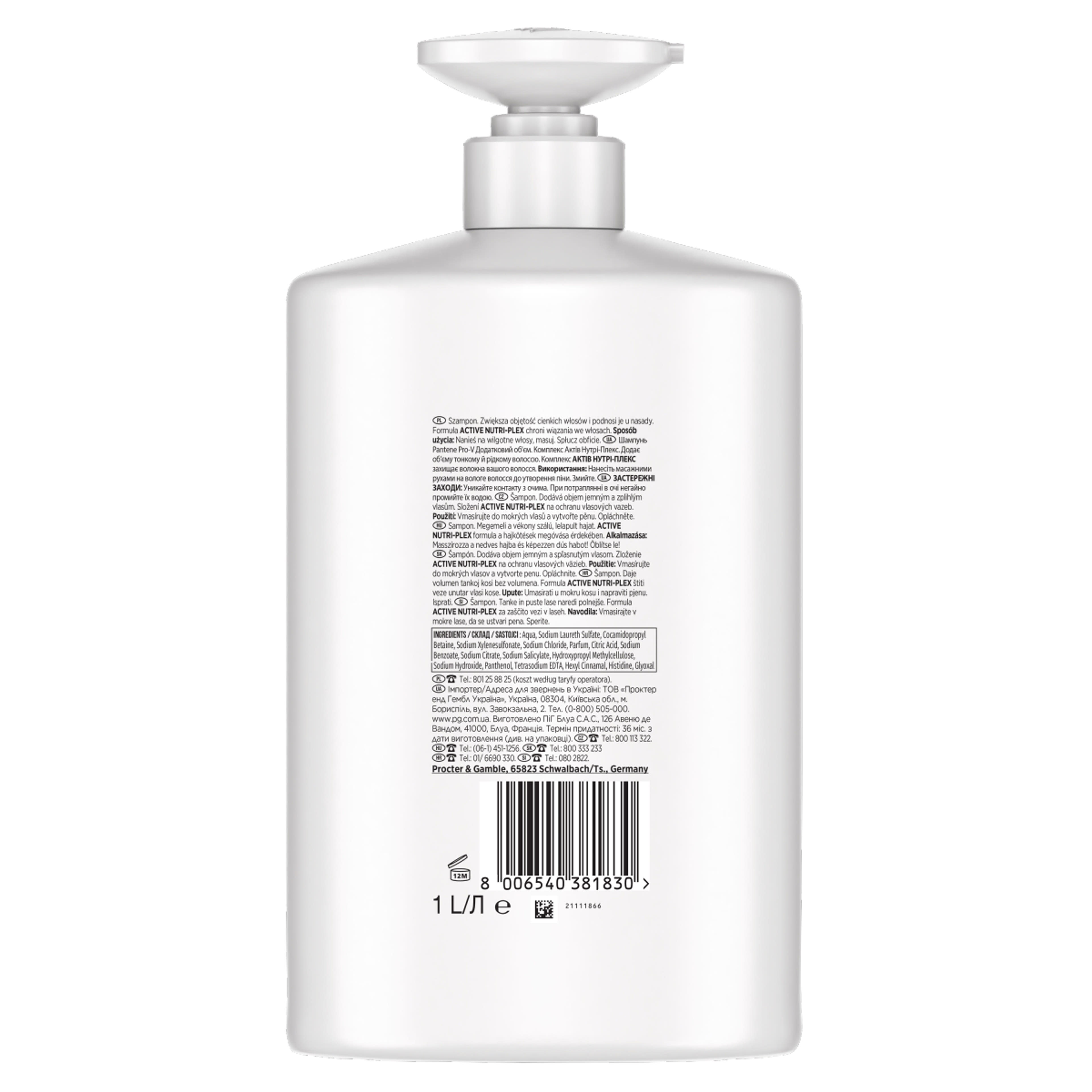 Pantene Pro-V Extra Volume sampon - 1000 ml-2