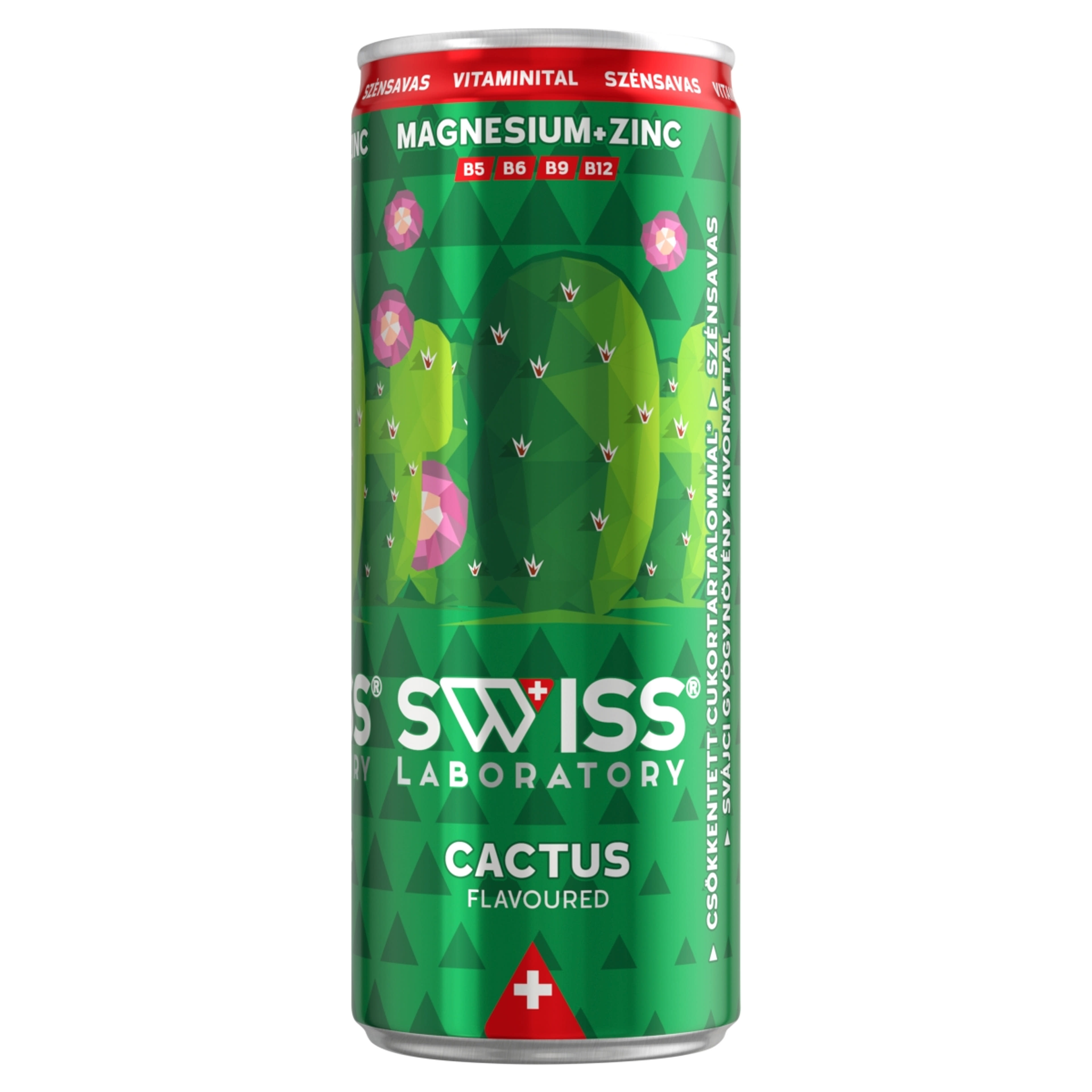 SWISS Laboratory Cactus flavoured Vitamin szénsavas üdítőital Kaktuszfügeízű - 250 ml