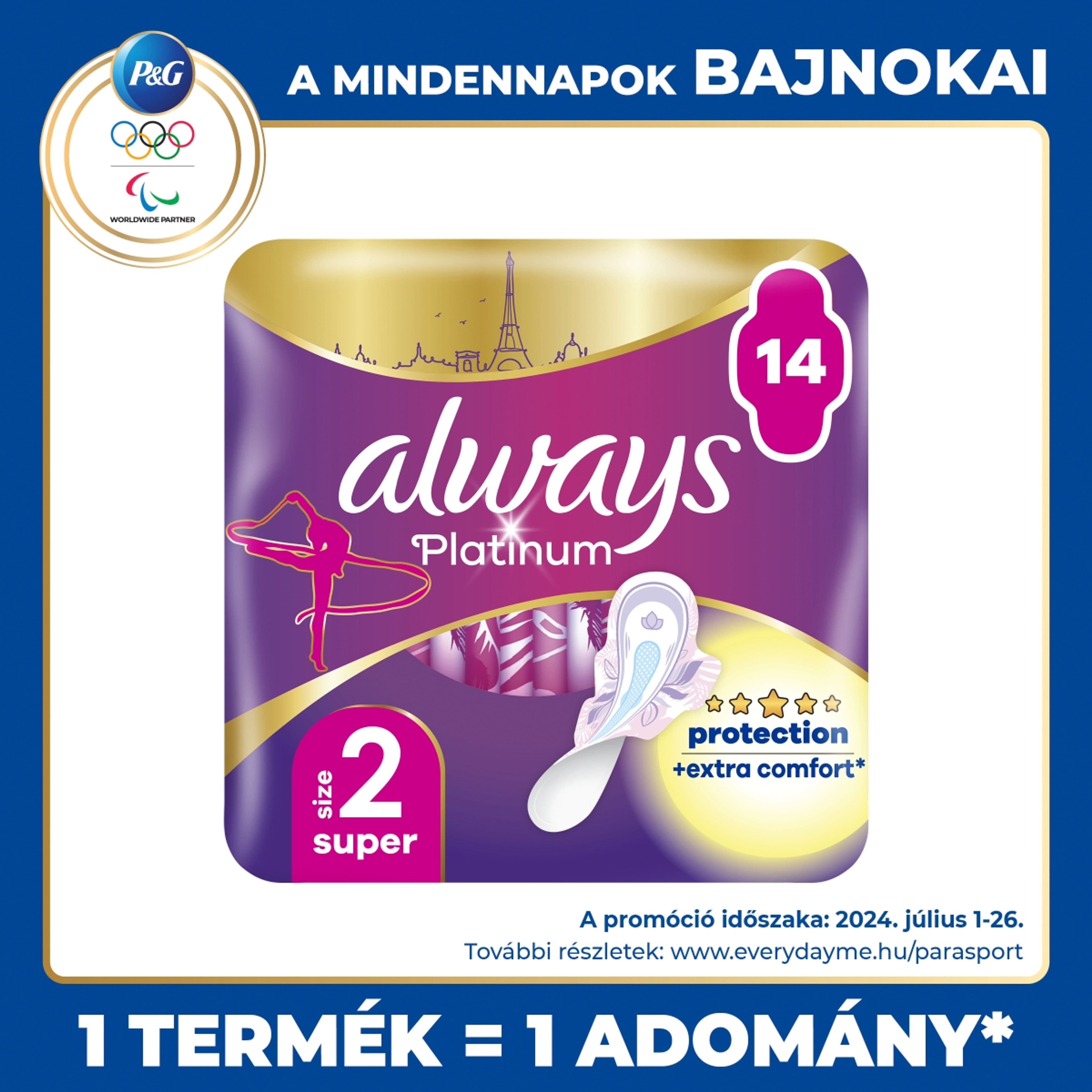 Always Platinum Duo Pack super egészségügyi betét - 14 db-1