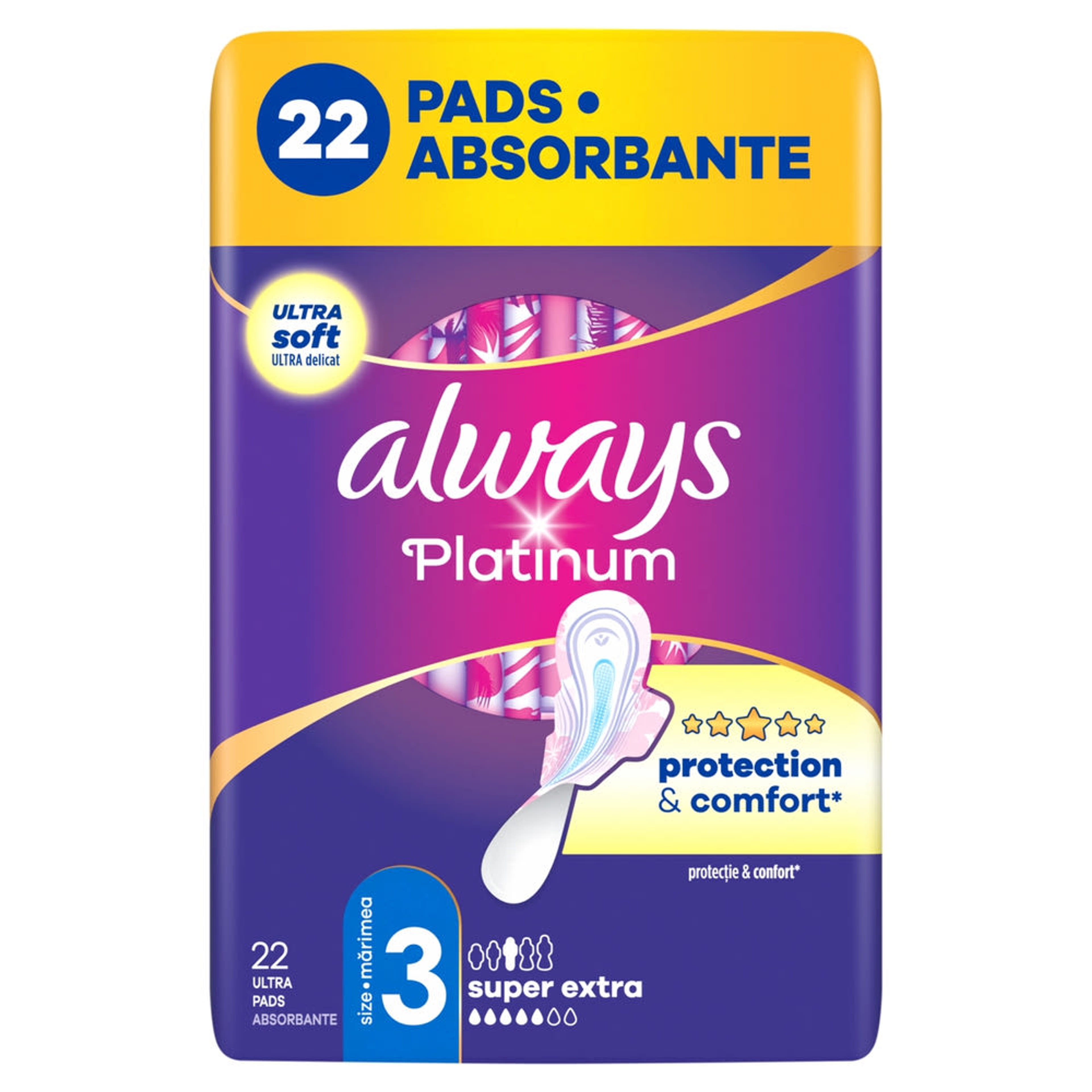 Always Platinum Day & Night egészségügyi betét - 22 db