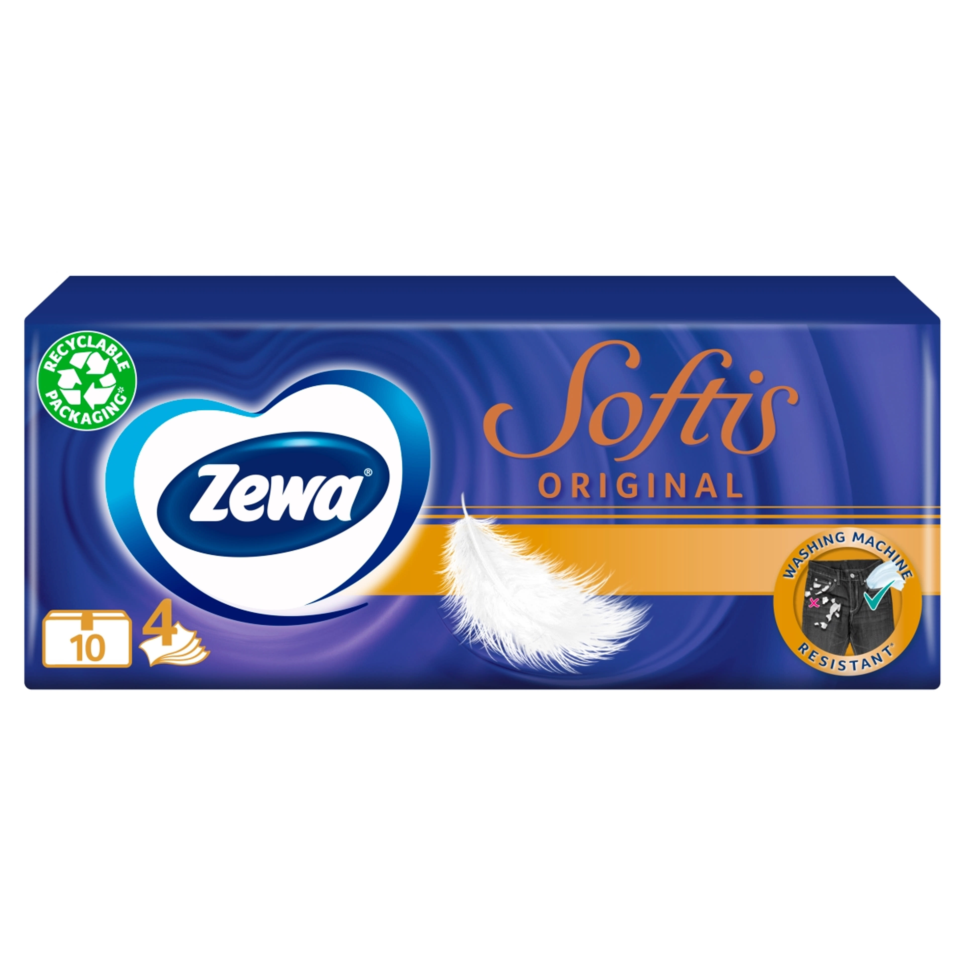 Zewa Softis papírzsebkendő - 10x9 db-3