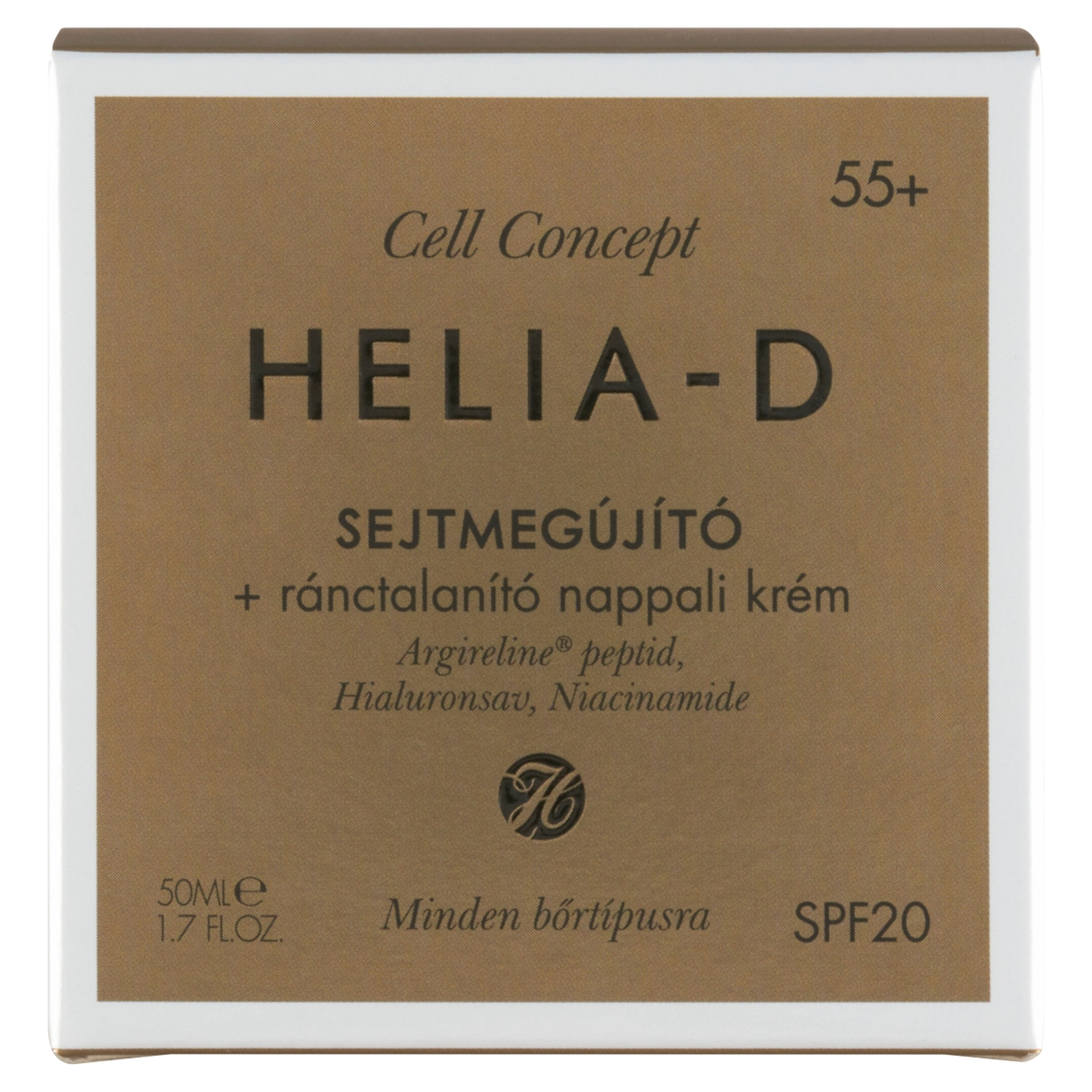 Helia-D Cell Concept sejtmegújító ránctalanító nappali krém 55+ - 50 ml