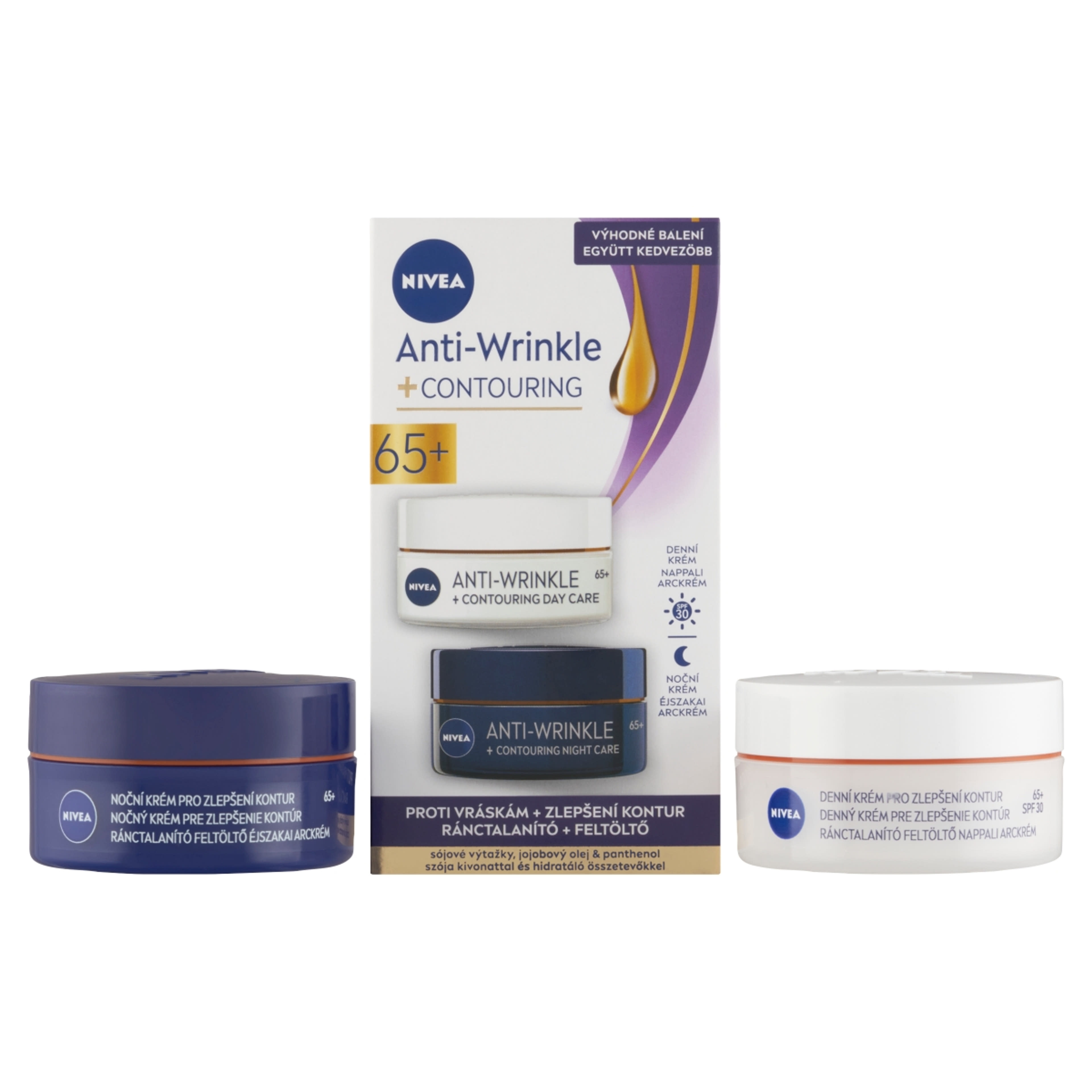 Nivea Anti Wrinkle 65+ ránctalanító nappali + éjszakai krém - 1 db-2
