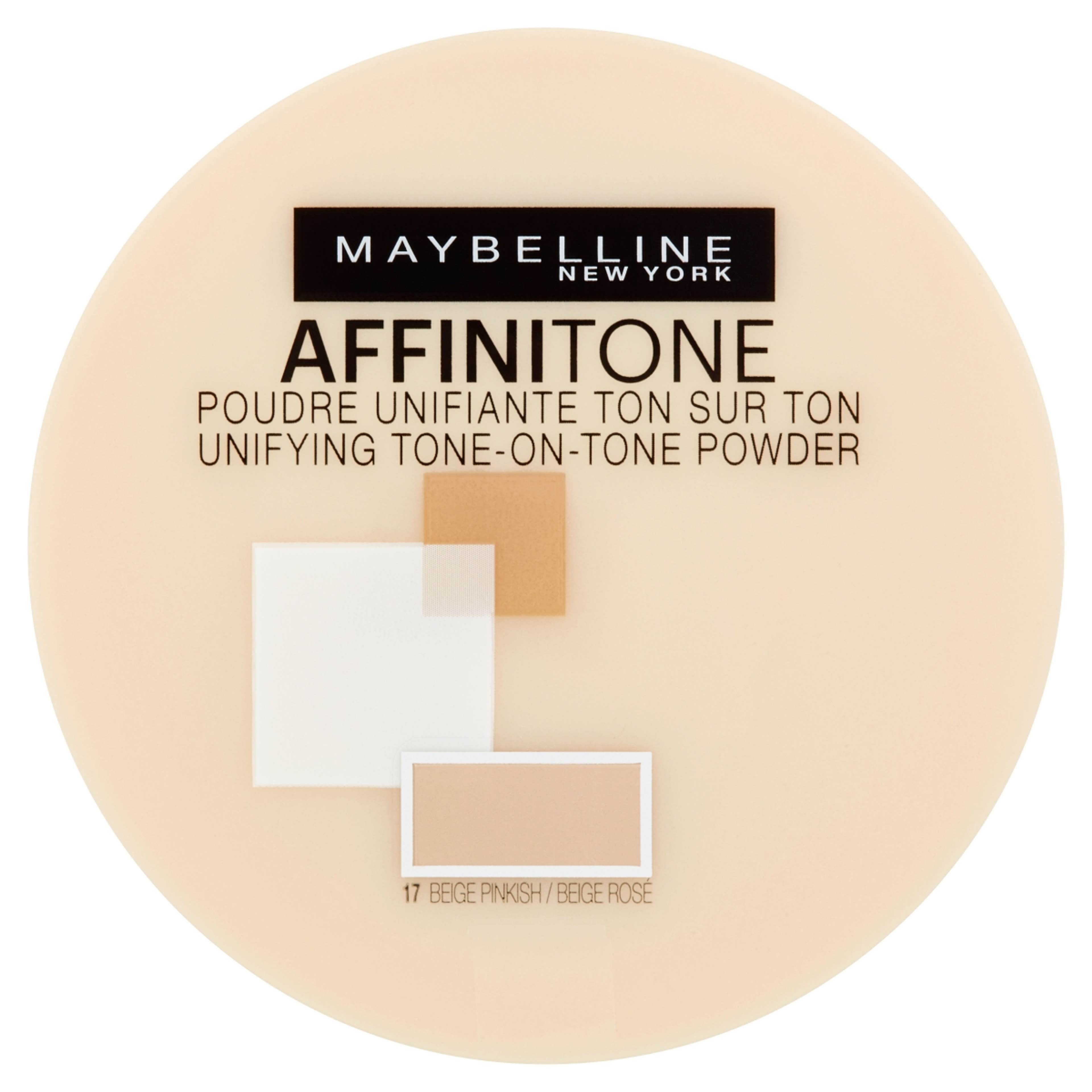 Maybelline Affinitone púder, 17 Rose Beige - 1 db