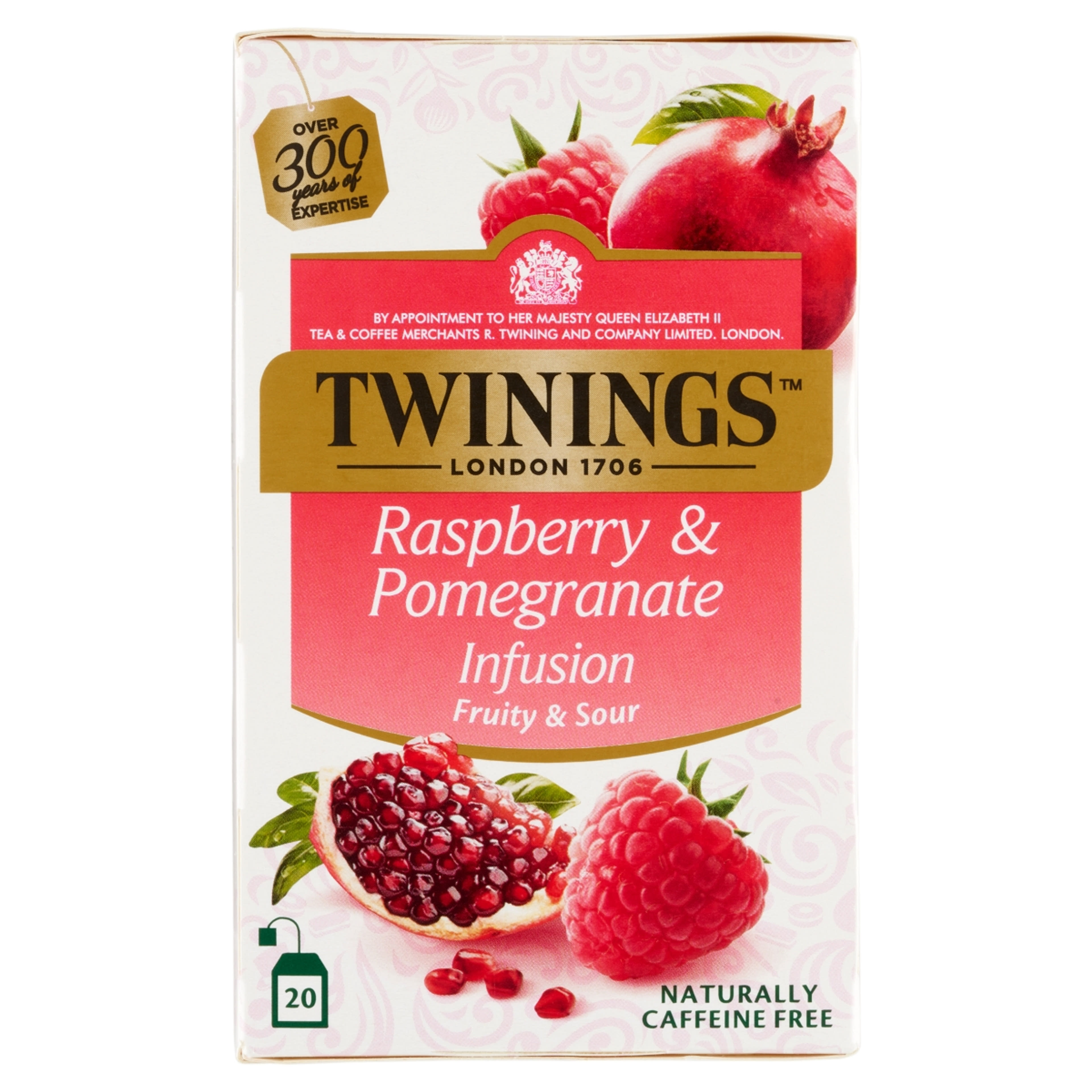 Twinings gránátalma és málna íz herbatea 20 x 2g - 40 g