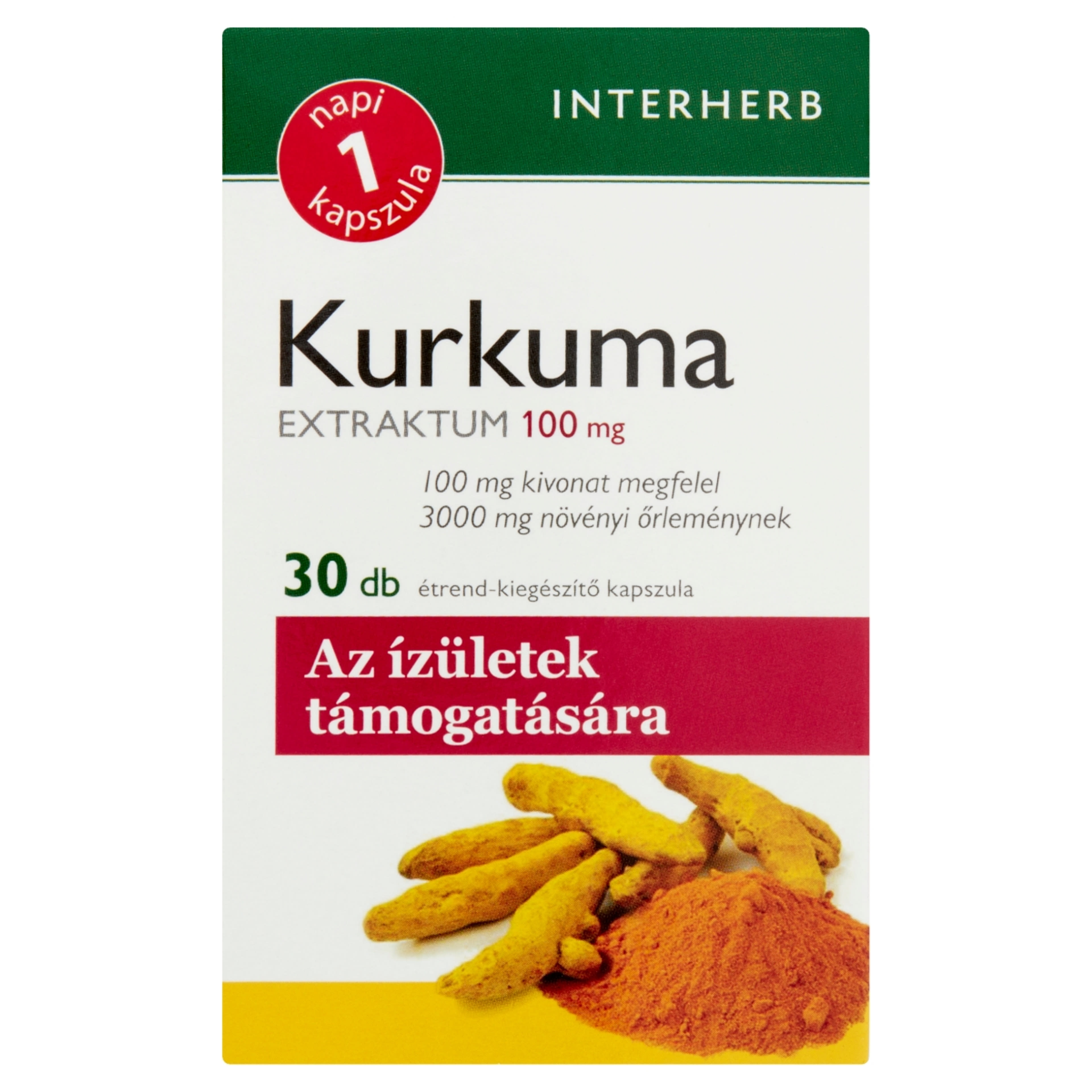 Interherb Napi 1 Kurkuma Extraktum Kapszula - 30 db-1