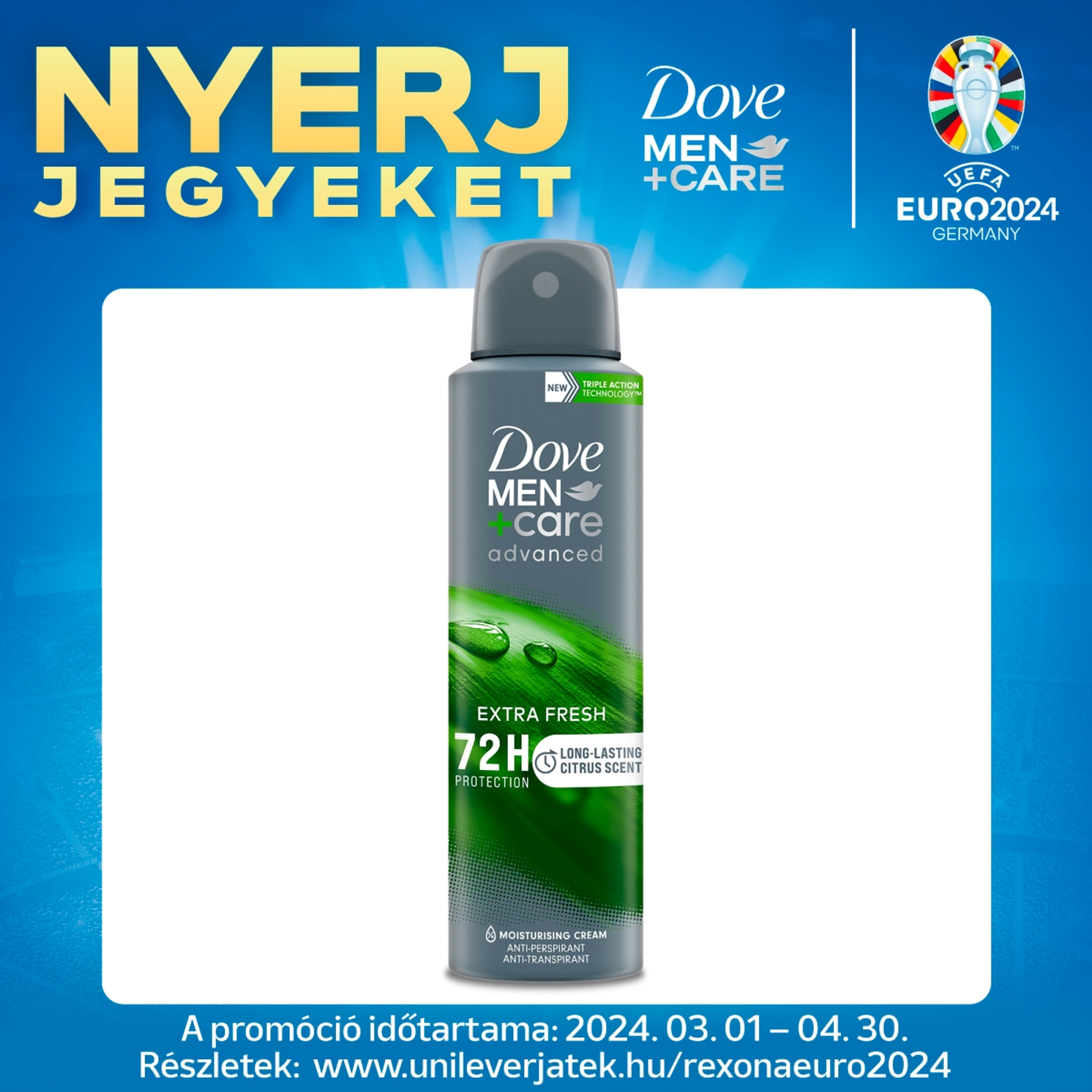 Dove Men+Care Extra Fresh dezodor - 150 ml-1