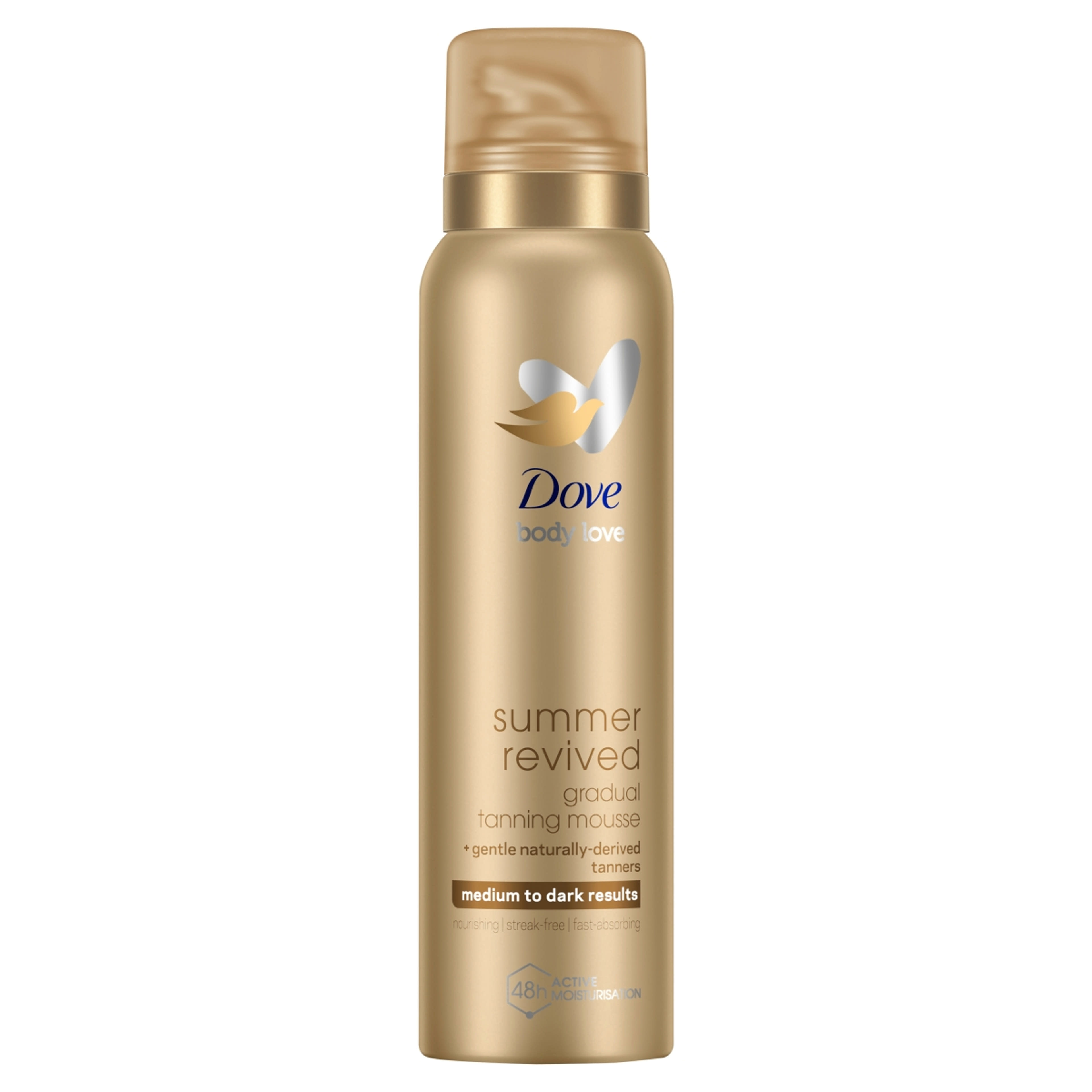 Dove Body Love Summer Revived önbarnító hab a közepes-sötét árnyalatú bőrért - 150 ml