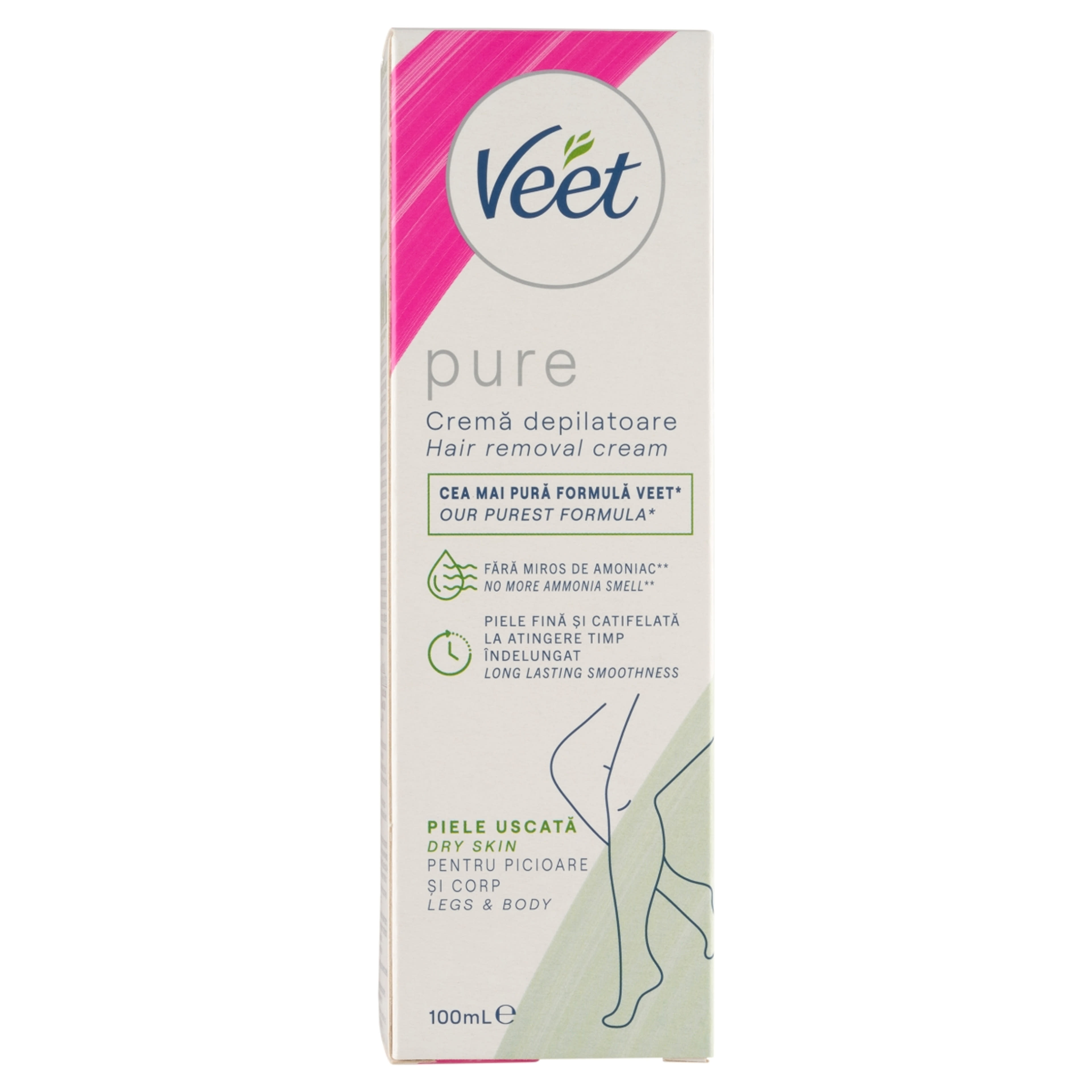 Veet Pure szőrtelenítő krém száraz bőrre - 100 ml-1