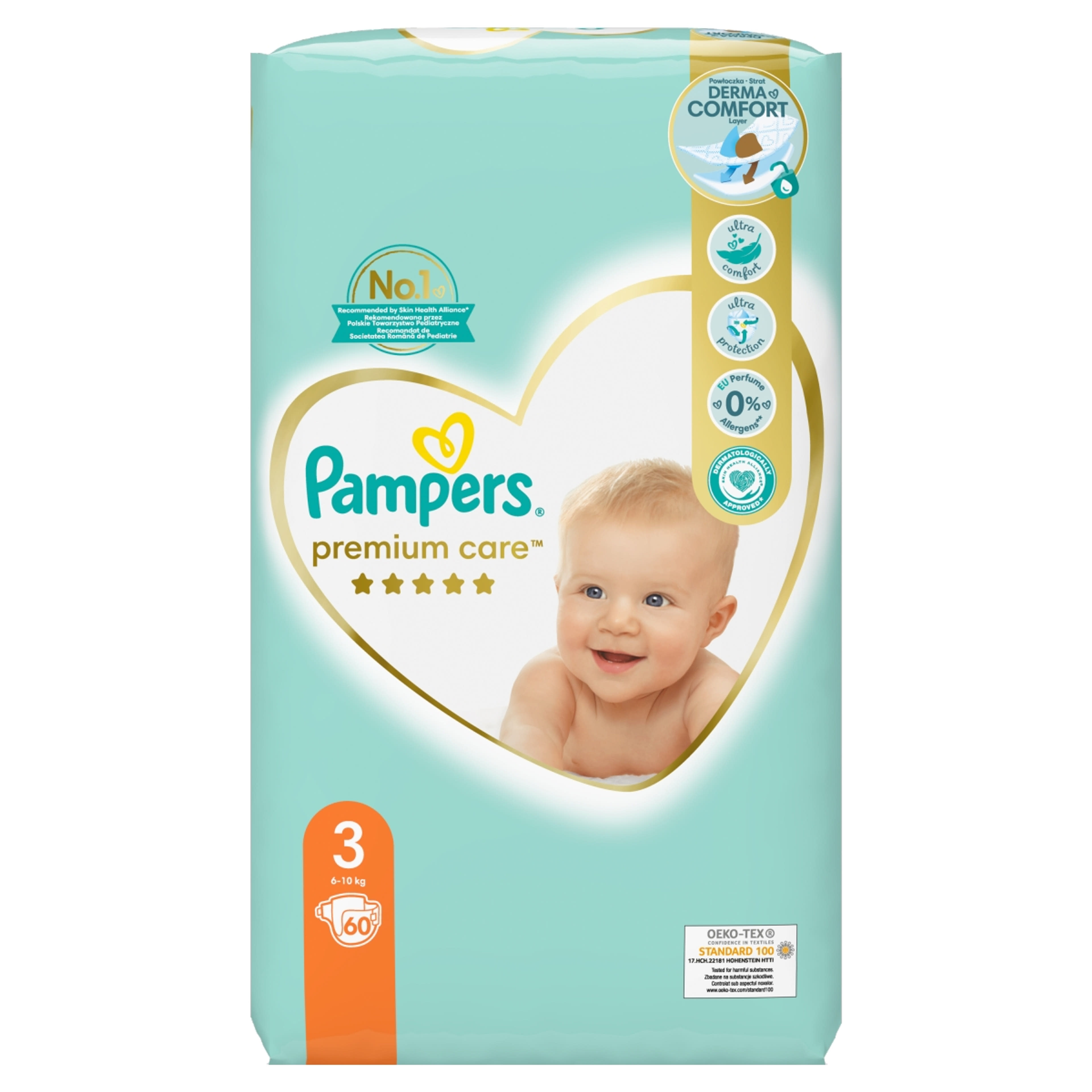 Pampers Premium Care Pelenka 3-as 6-10kg - 60 db
