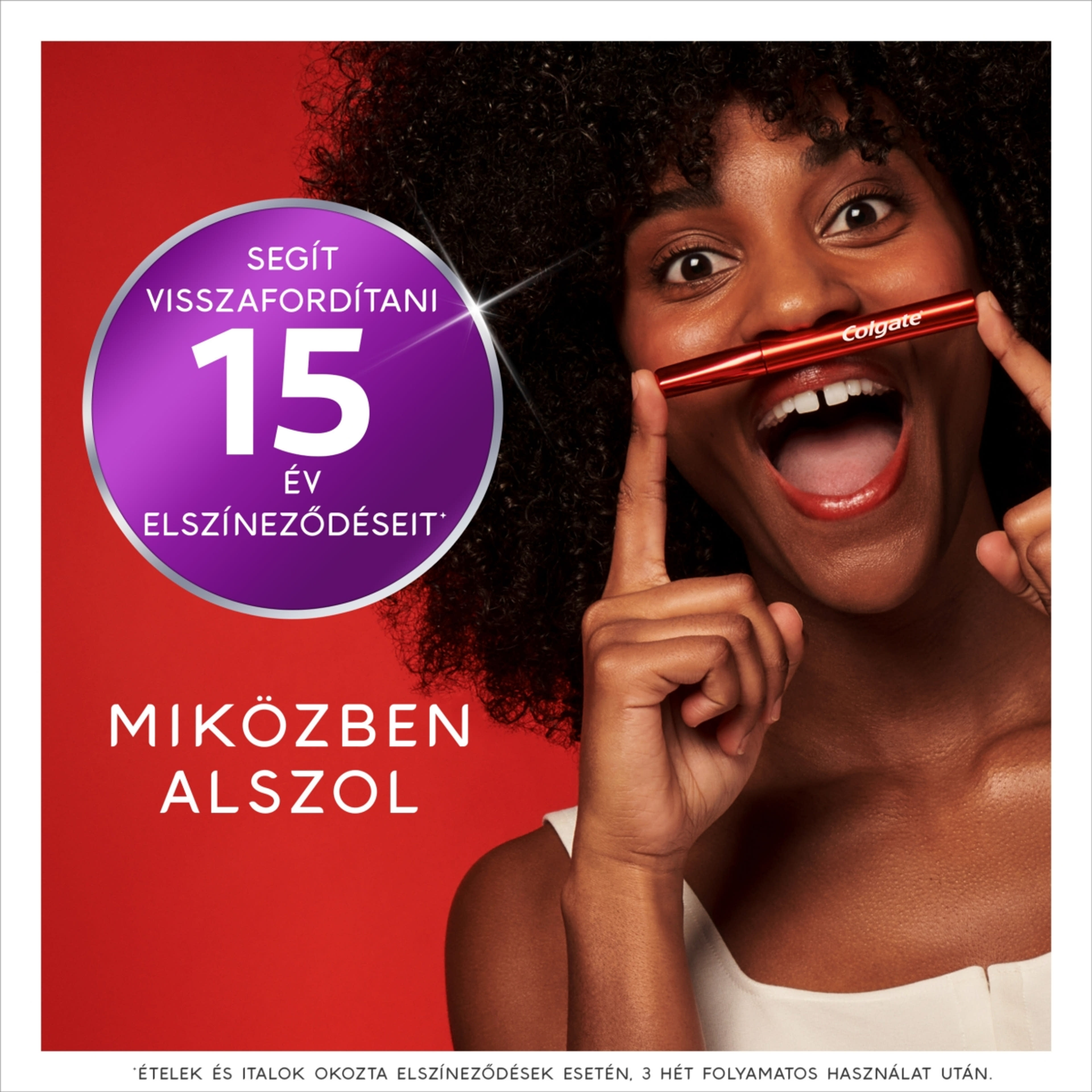 Colgate Max White éjszakai fogfehérítő szérum ecsettel - 2,5 ml-5