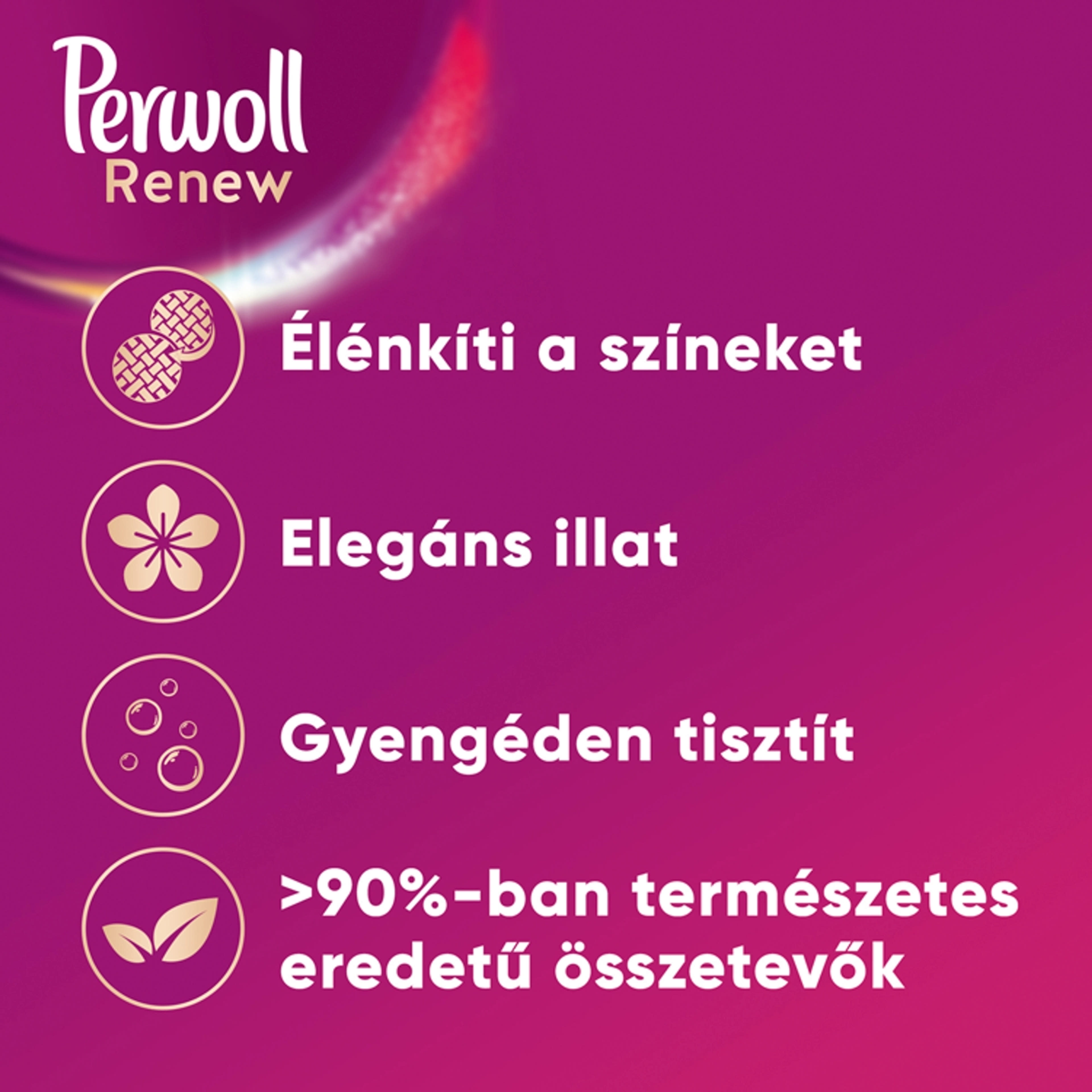 Perwoll Renew Blossom finommosószer 68 mosás - 3740 ml-3