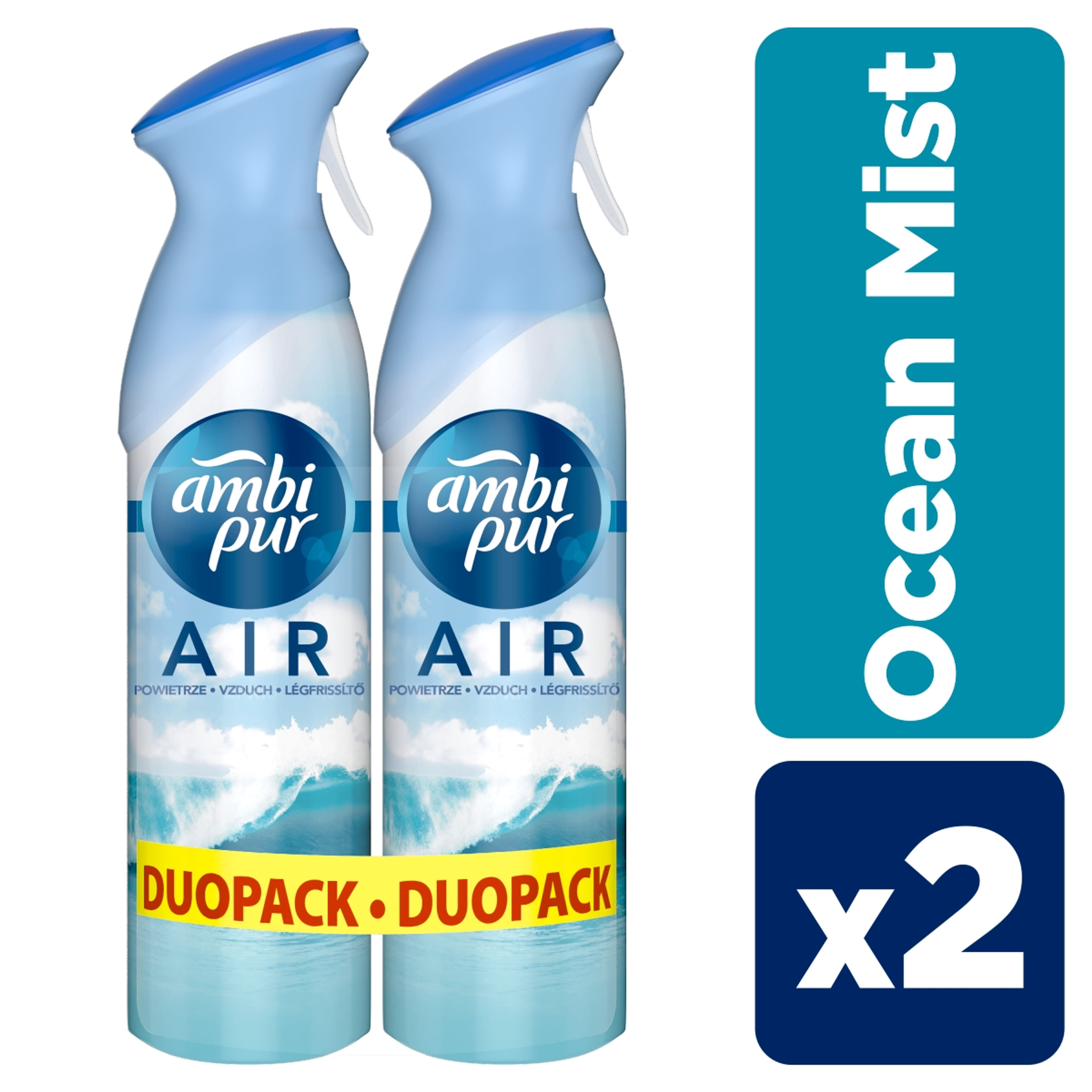 Ambi Pur Air Spray Ocean and WIind Légfrissítő Spray Duopack 2x300 ml-7
