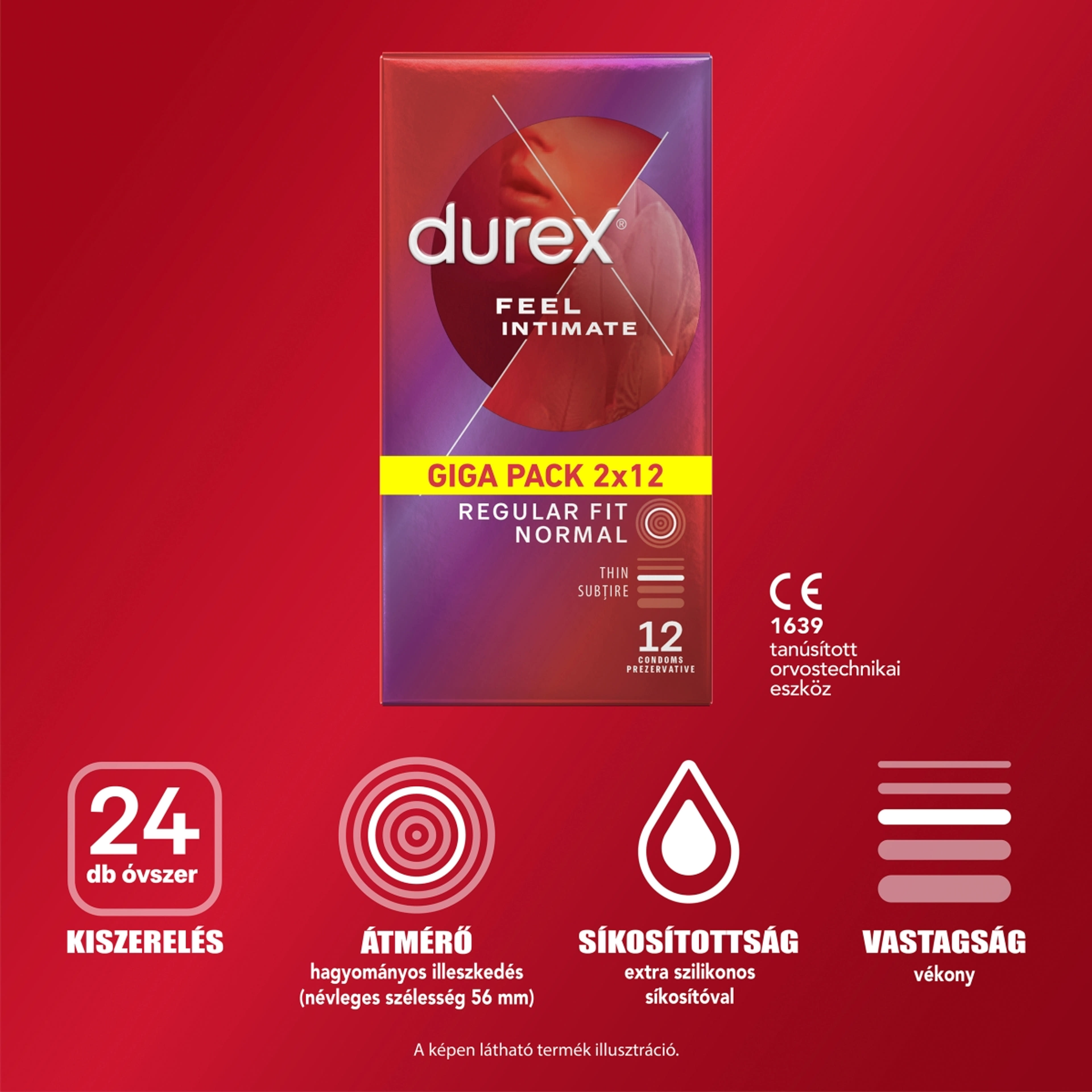 Durex Feel Intimate óvszer - 2x12 db-3