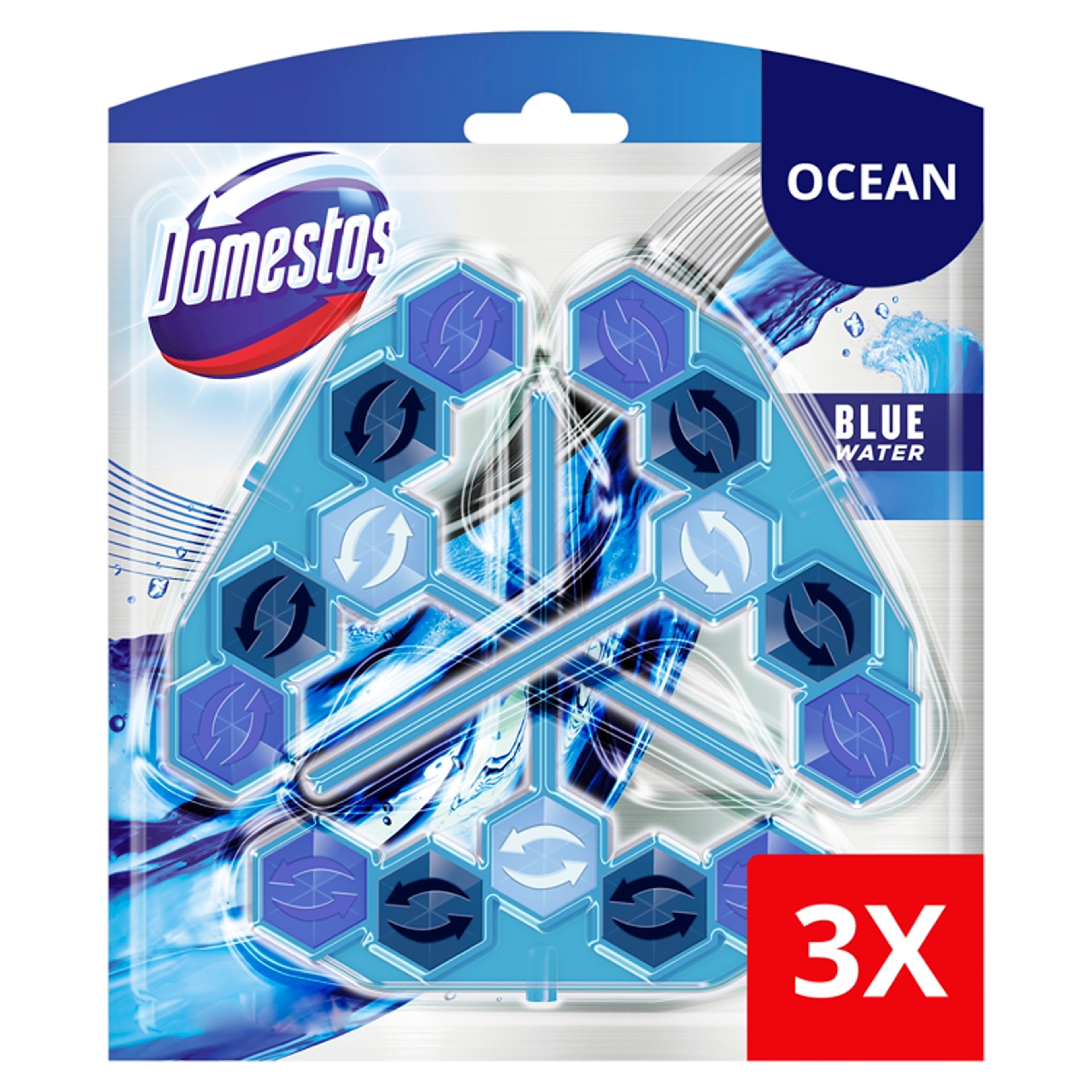 Domestos Power 5 aCTIVE Blue Water Ocean WC-Frissítő (3x53 g) - 159 g-2