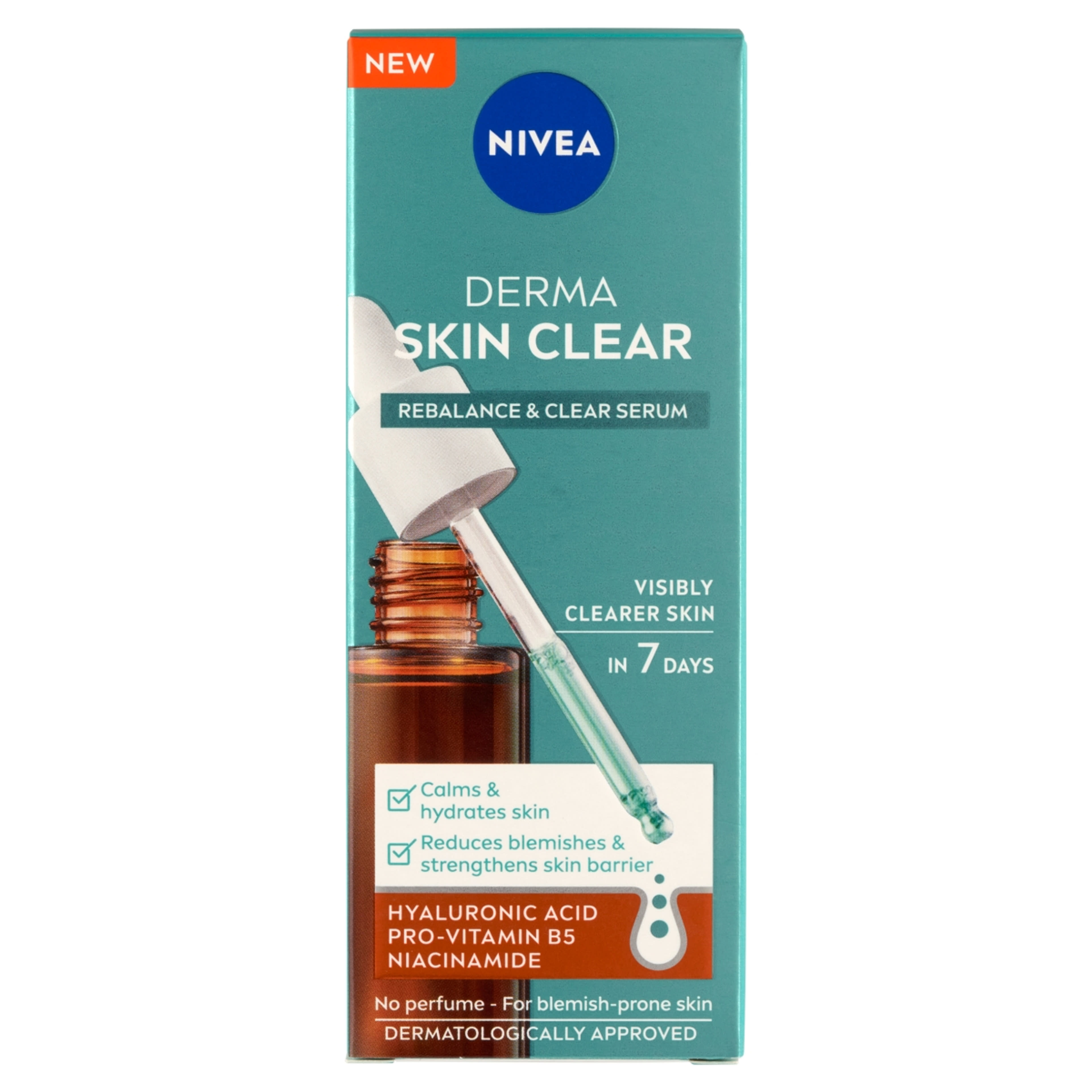 Nivea Derma Skin Clear kiegyenlítő & tisztító szérum - 30 ml-1