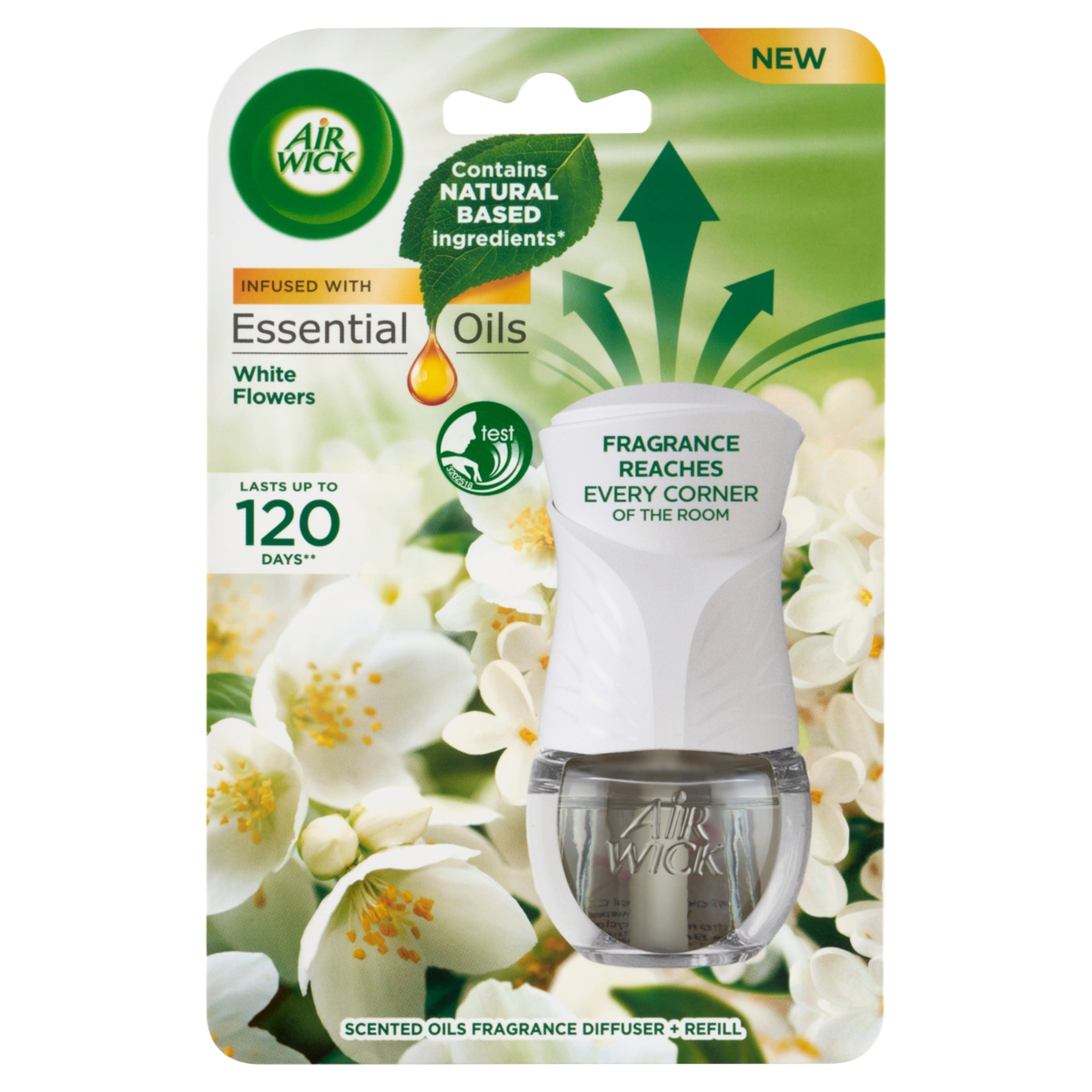 Air Wick elektromos készülék & utántöltő fehér virág - 19 ml
