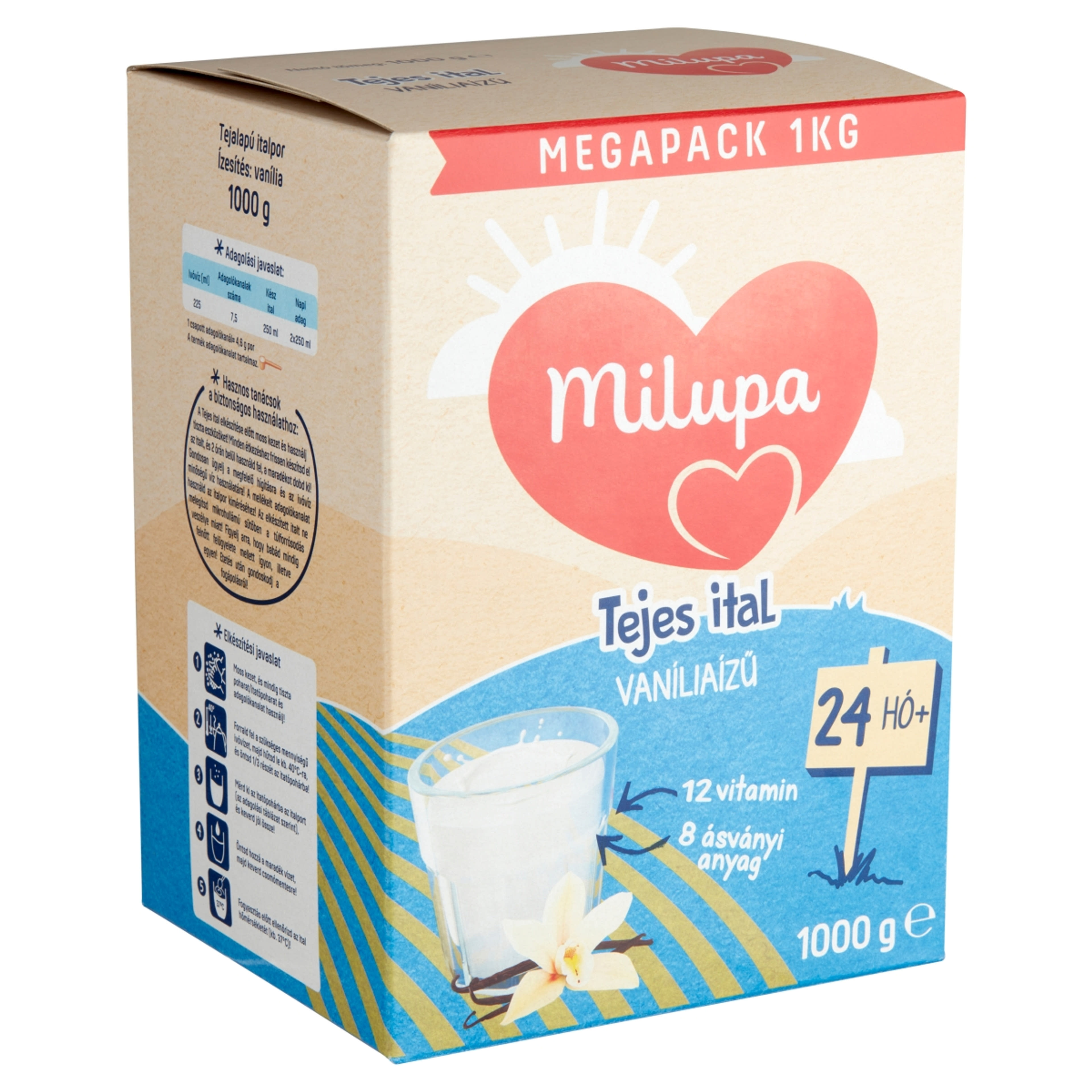 Milupa vanília ízű tejes ital 2  éves kortól - 1000 g-2