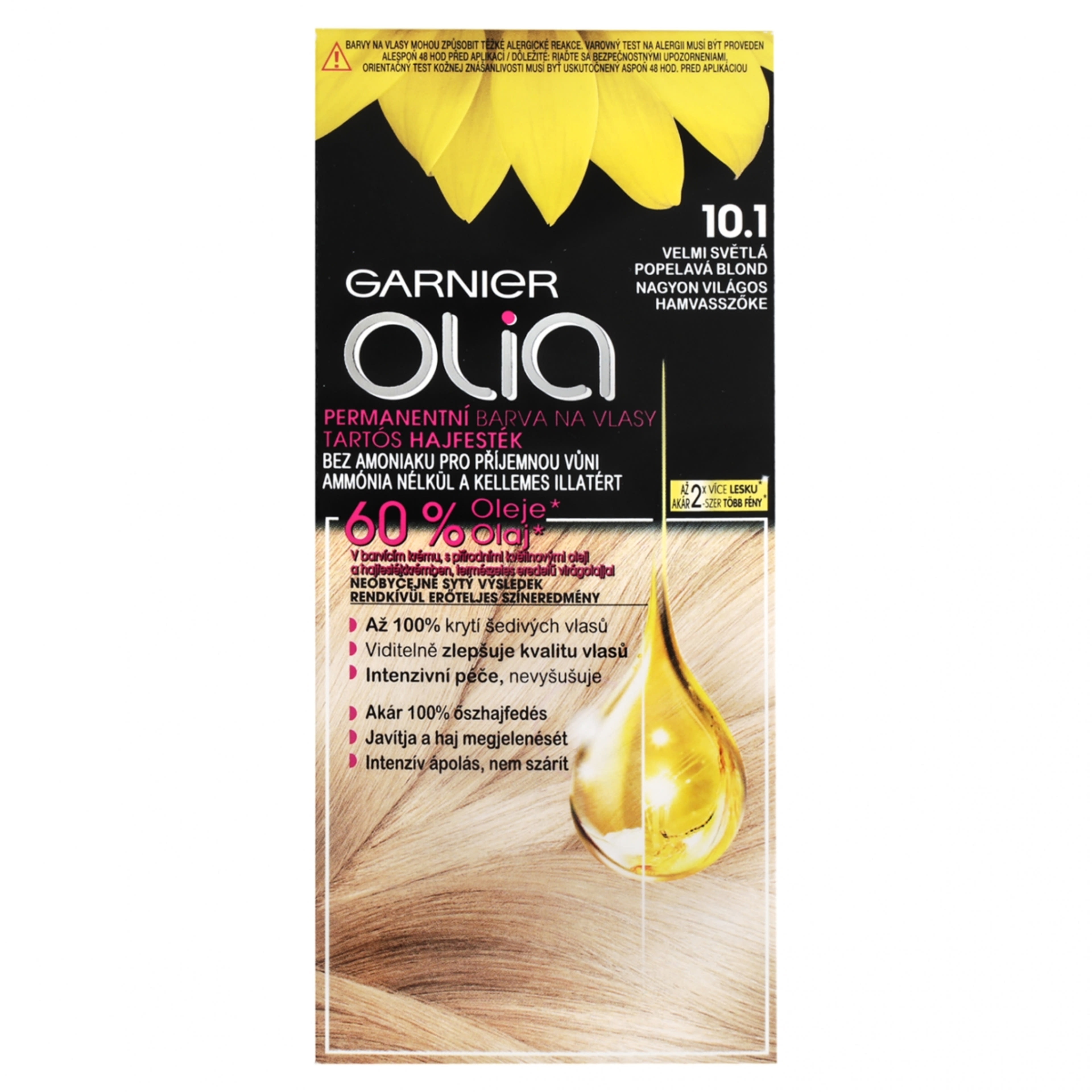 Garnier Olia tartós hajfesték 10.1 Nagyon világos hamvasszőke - 1 db-1