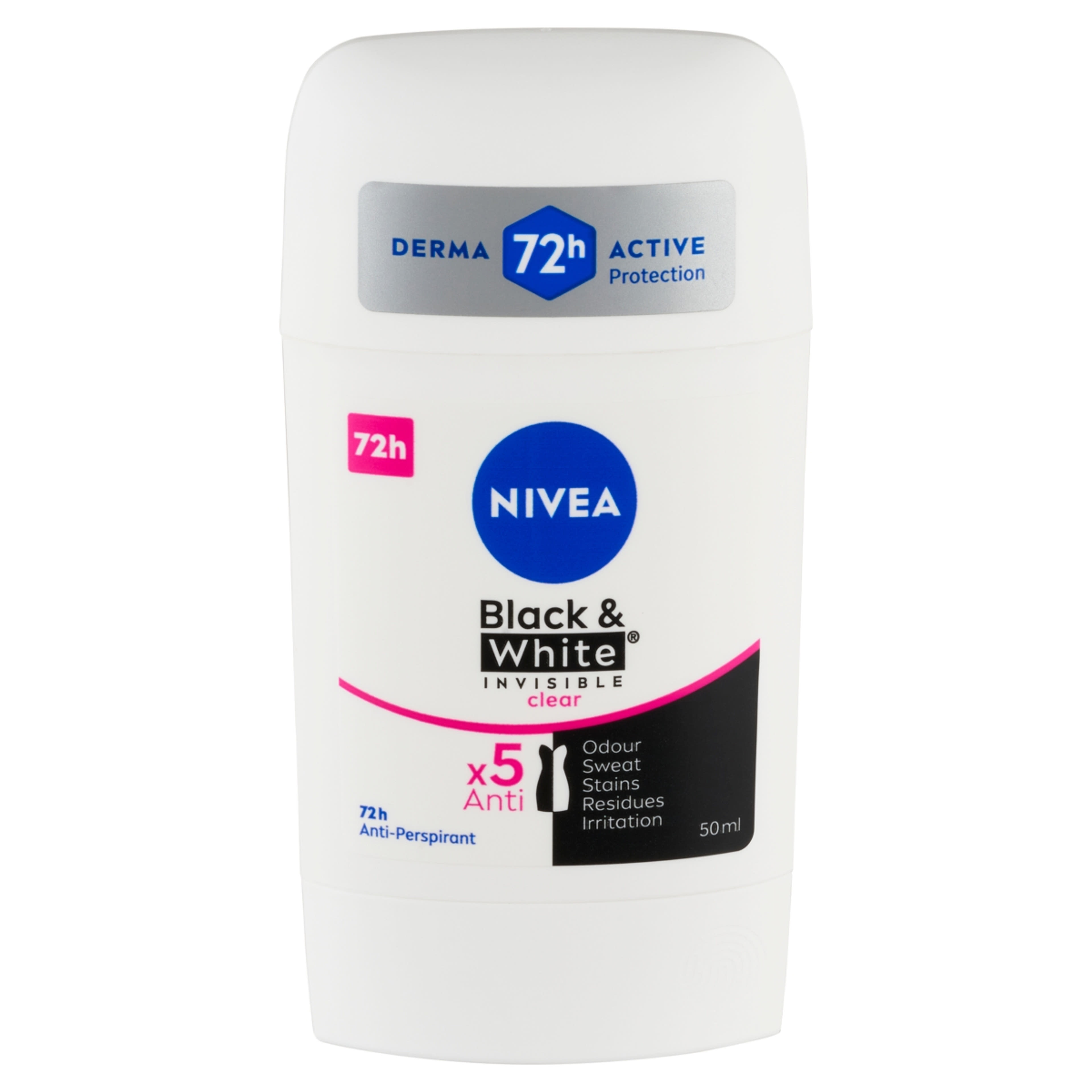 Nivea Black & White Invisible Clear izzadásgátló - 50 ml-2