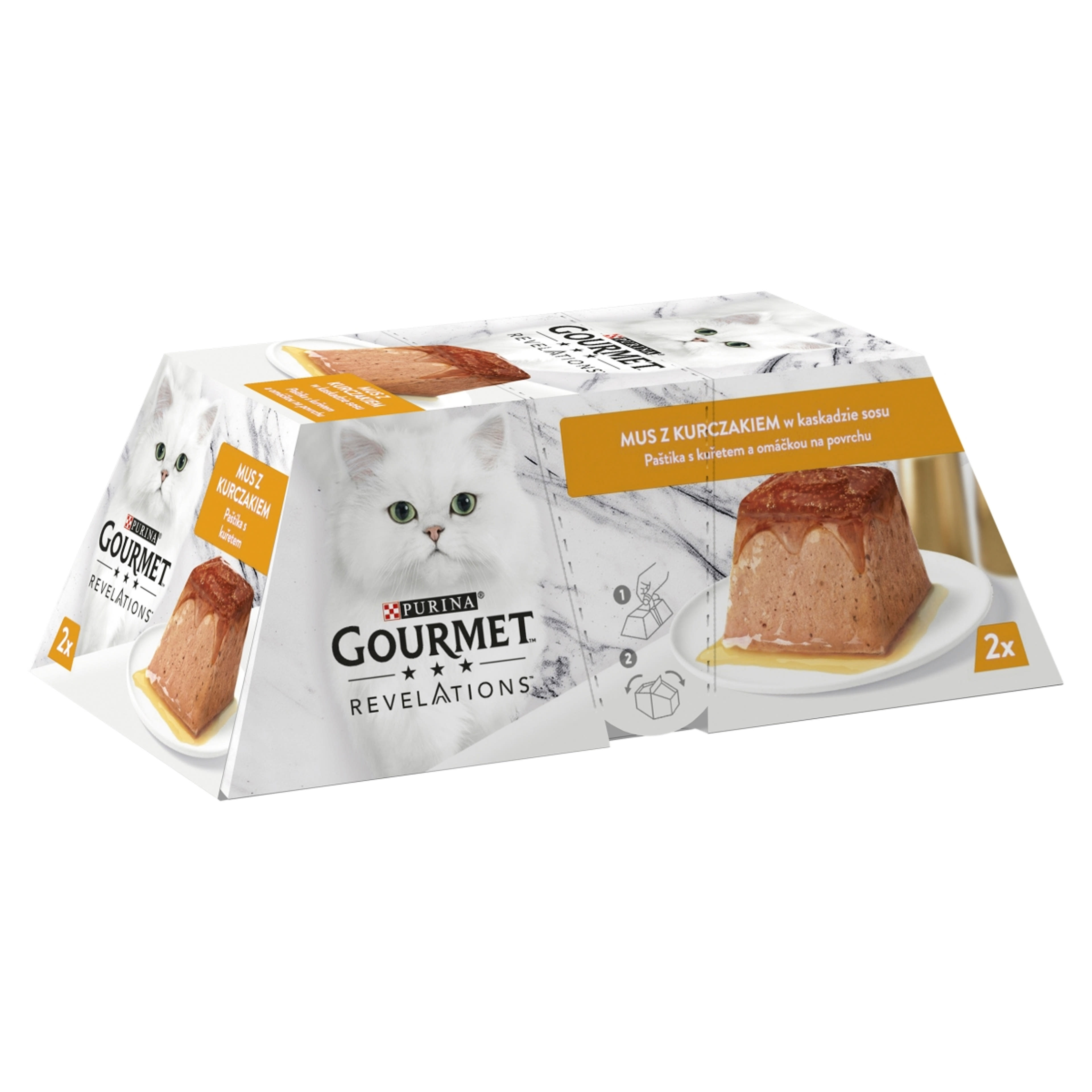 Gourmet Revelations pástétom konzerv macskáknak csirkével és szósszal (2x57 g) - 114 g