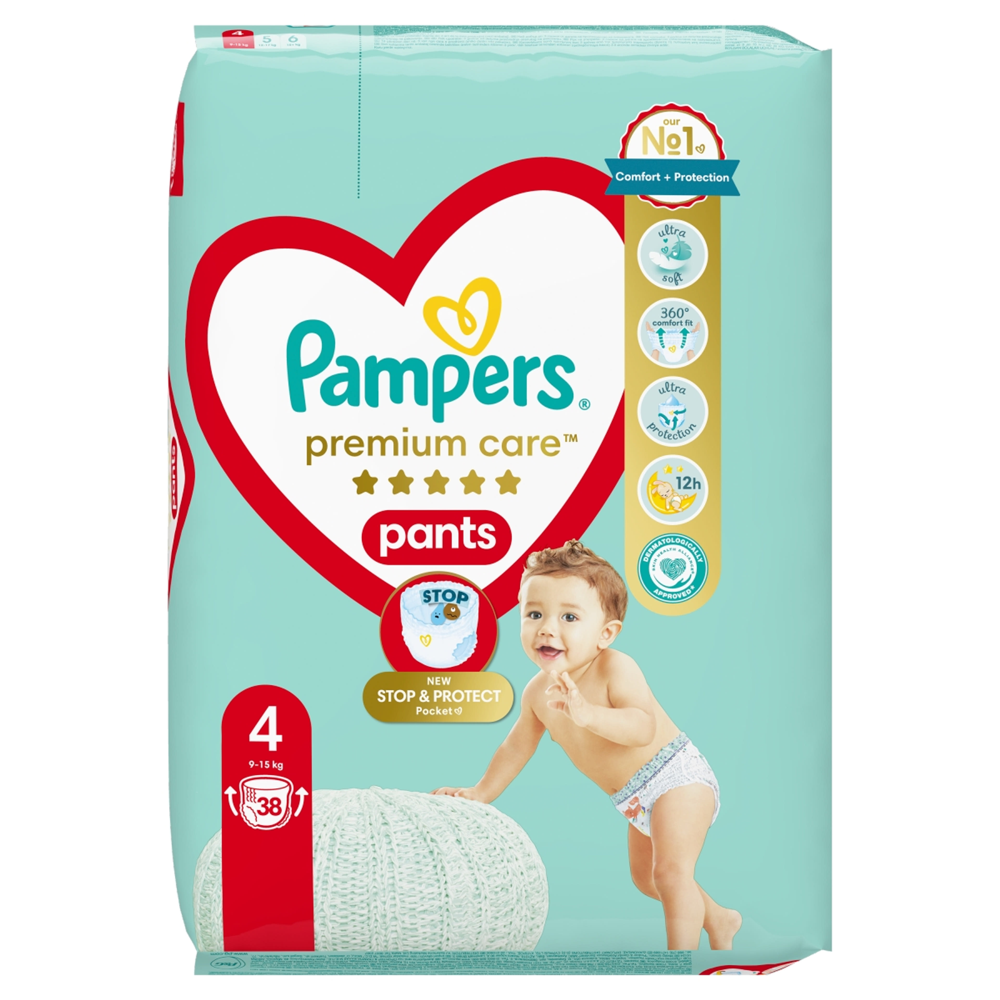 Pampers Premium Care Pants 4-es 9-15kg - 38 db