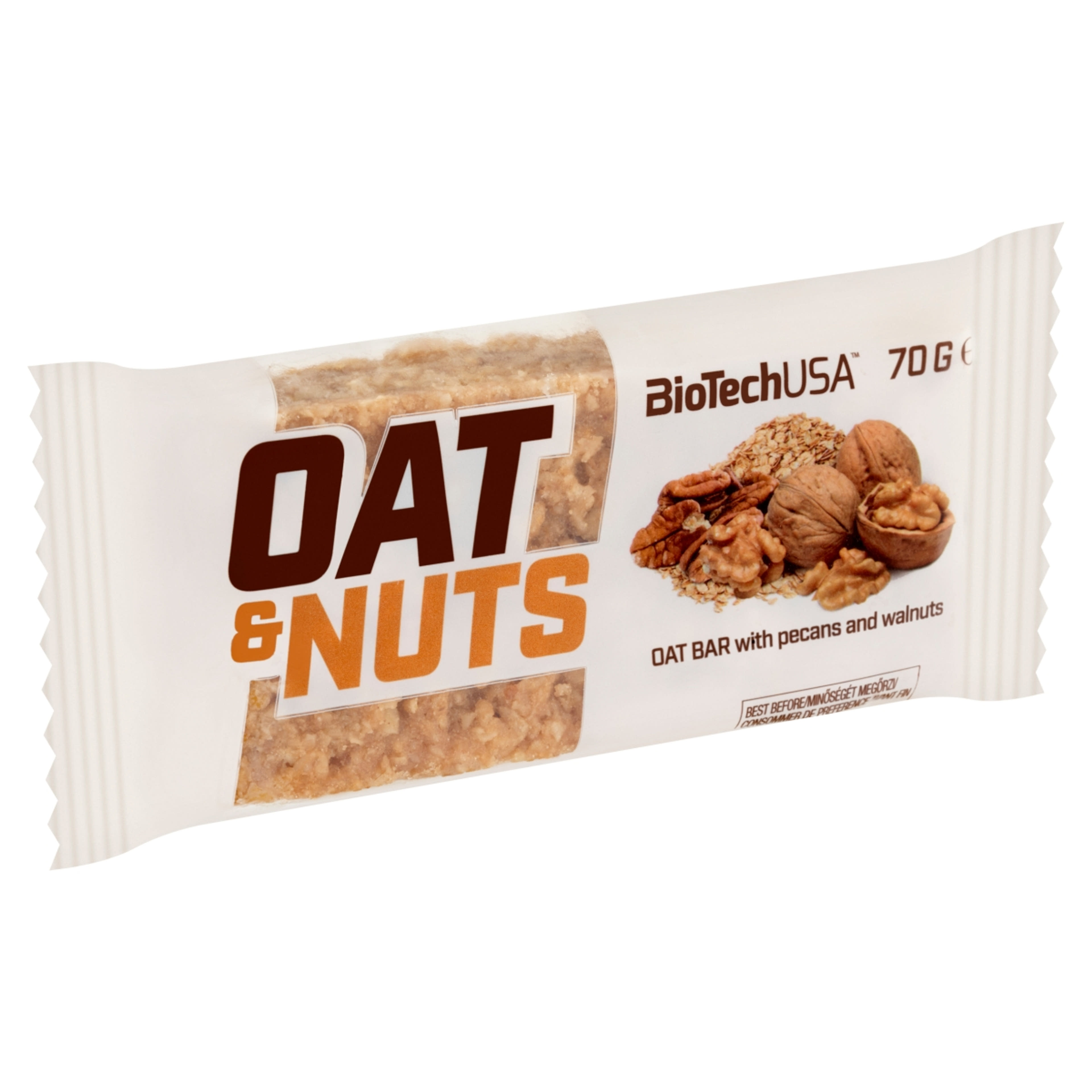 BioTechUSA Oat and Nuts pekándiós zabszelet - 70 g-2