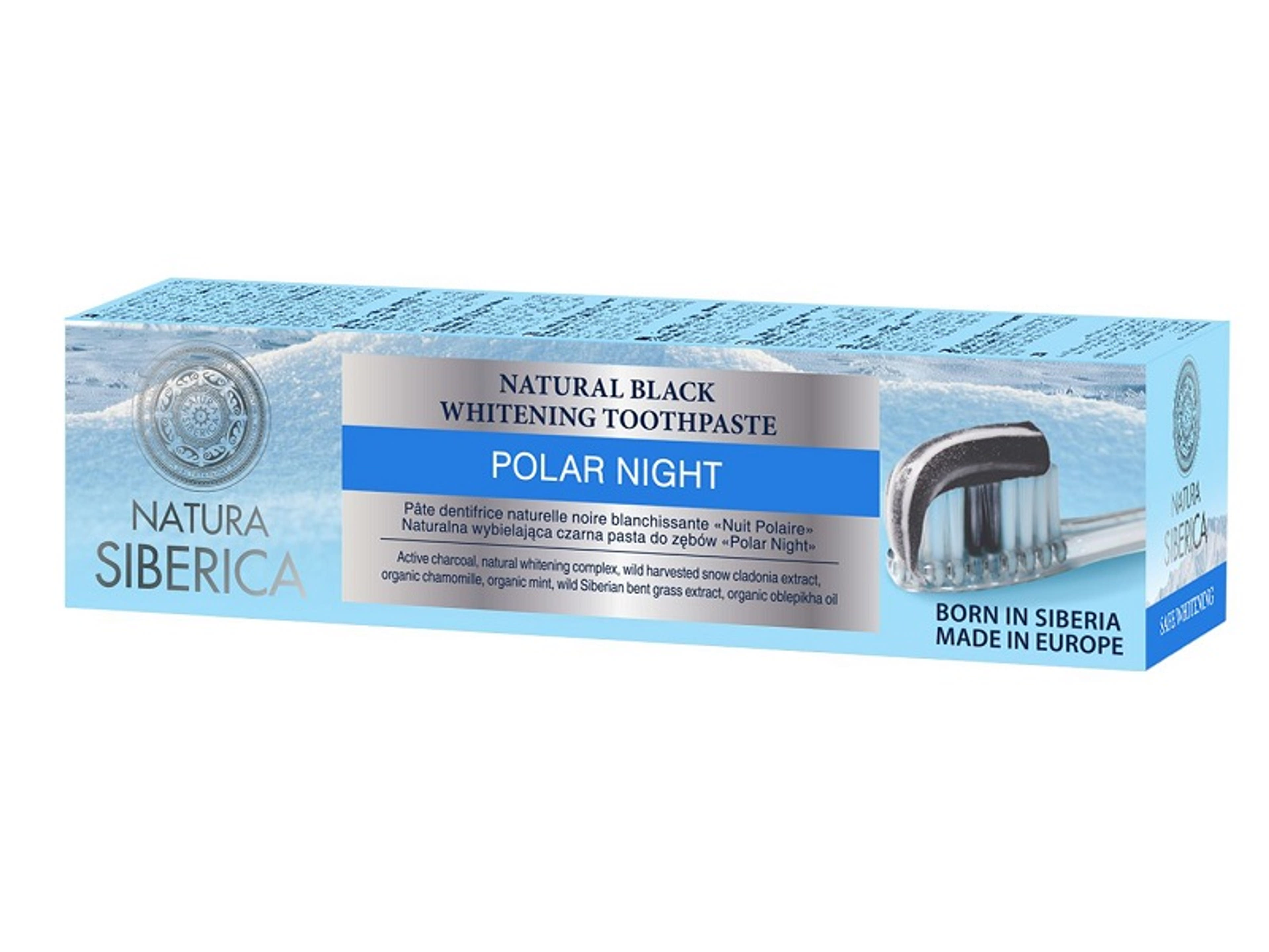Natura Siberica Polar Night Flouridmentes Fehérítő fogkrém - 1 db