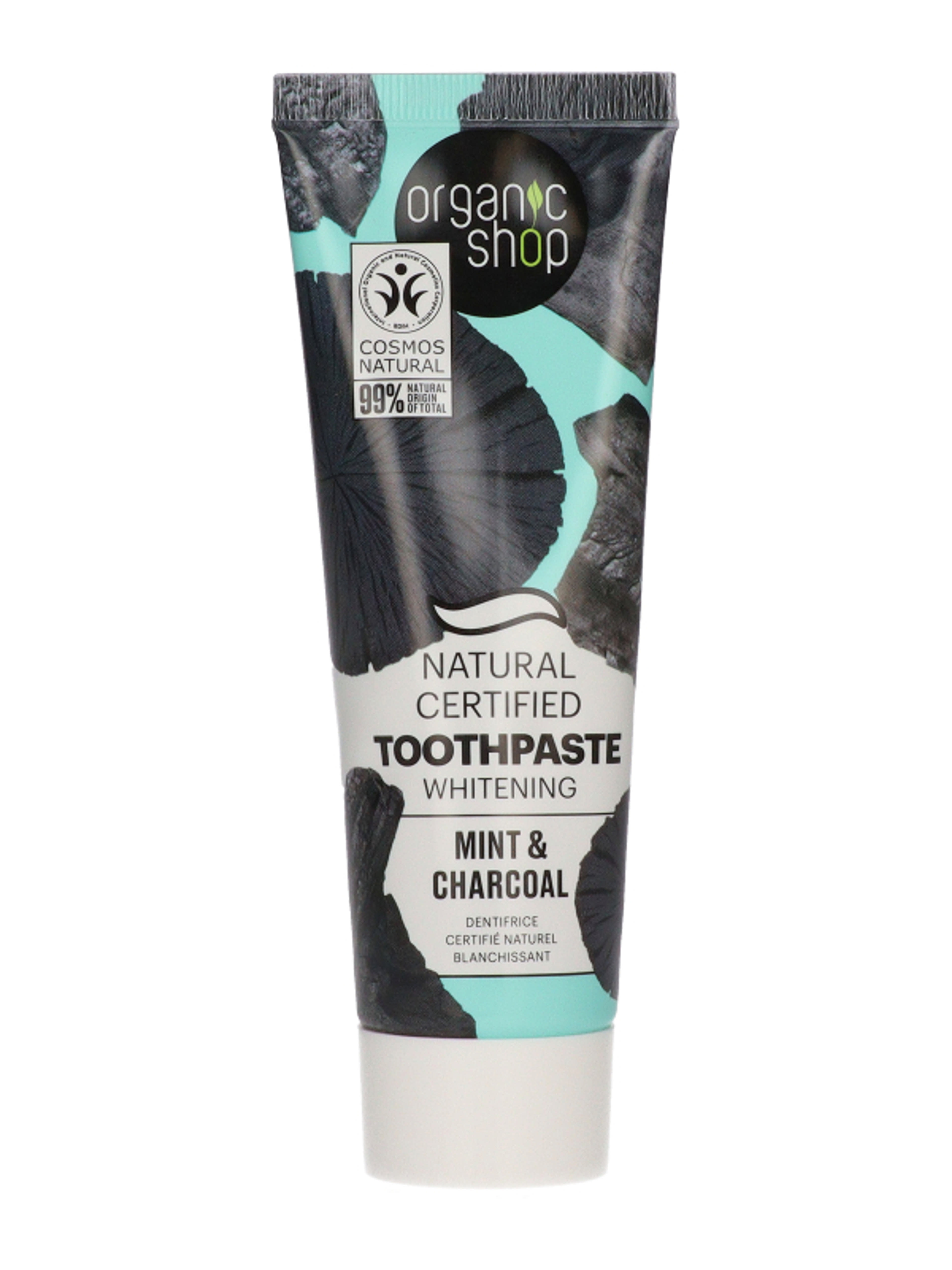 Organic Shop fehérítő fogkrém /menta-szén - 100 g-2