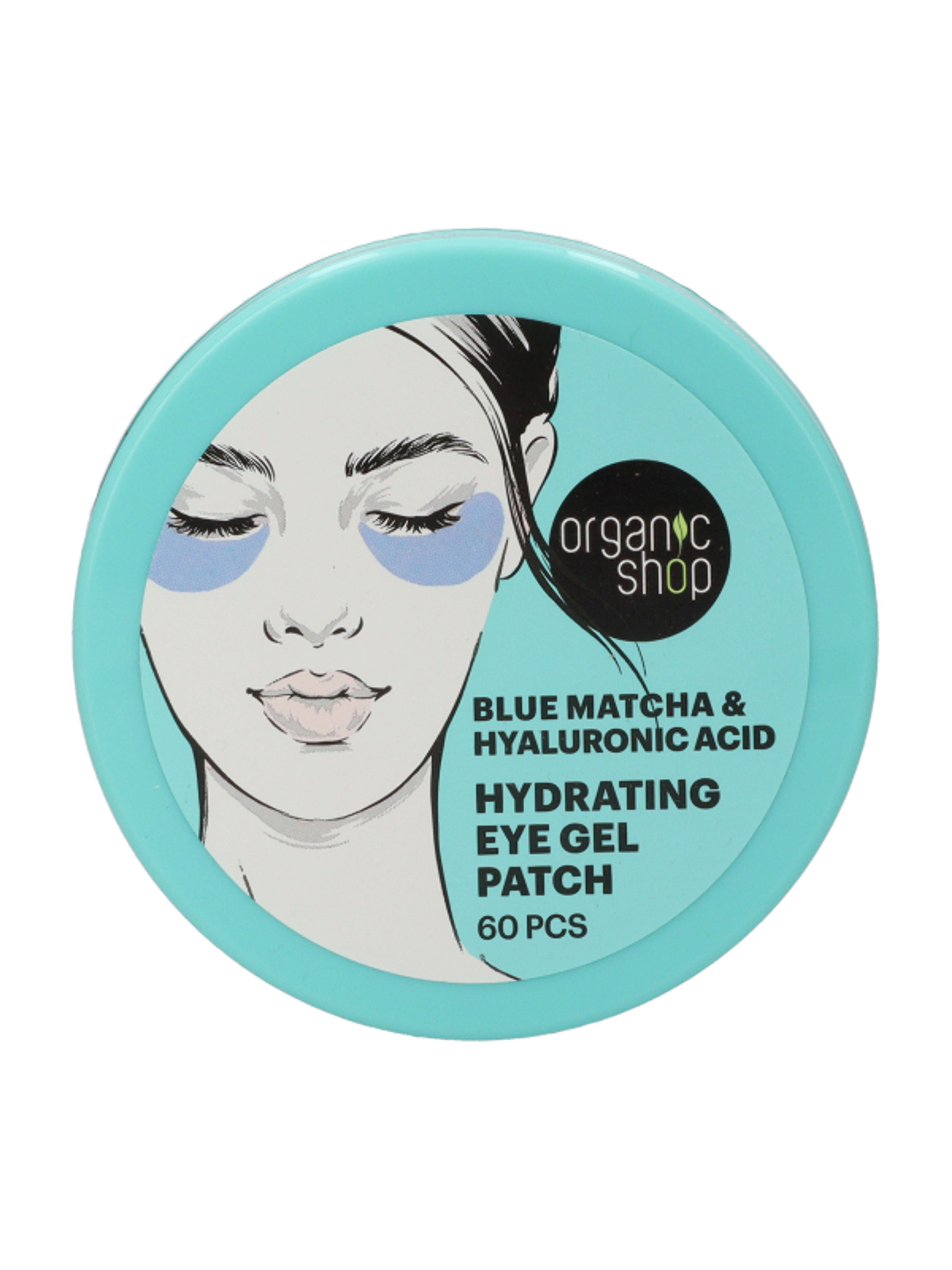 Organic Shop Hydrating szemmaszk kék matcha+hialuron - 60 db
