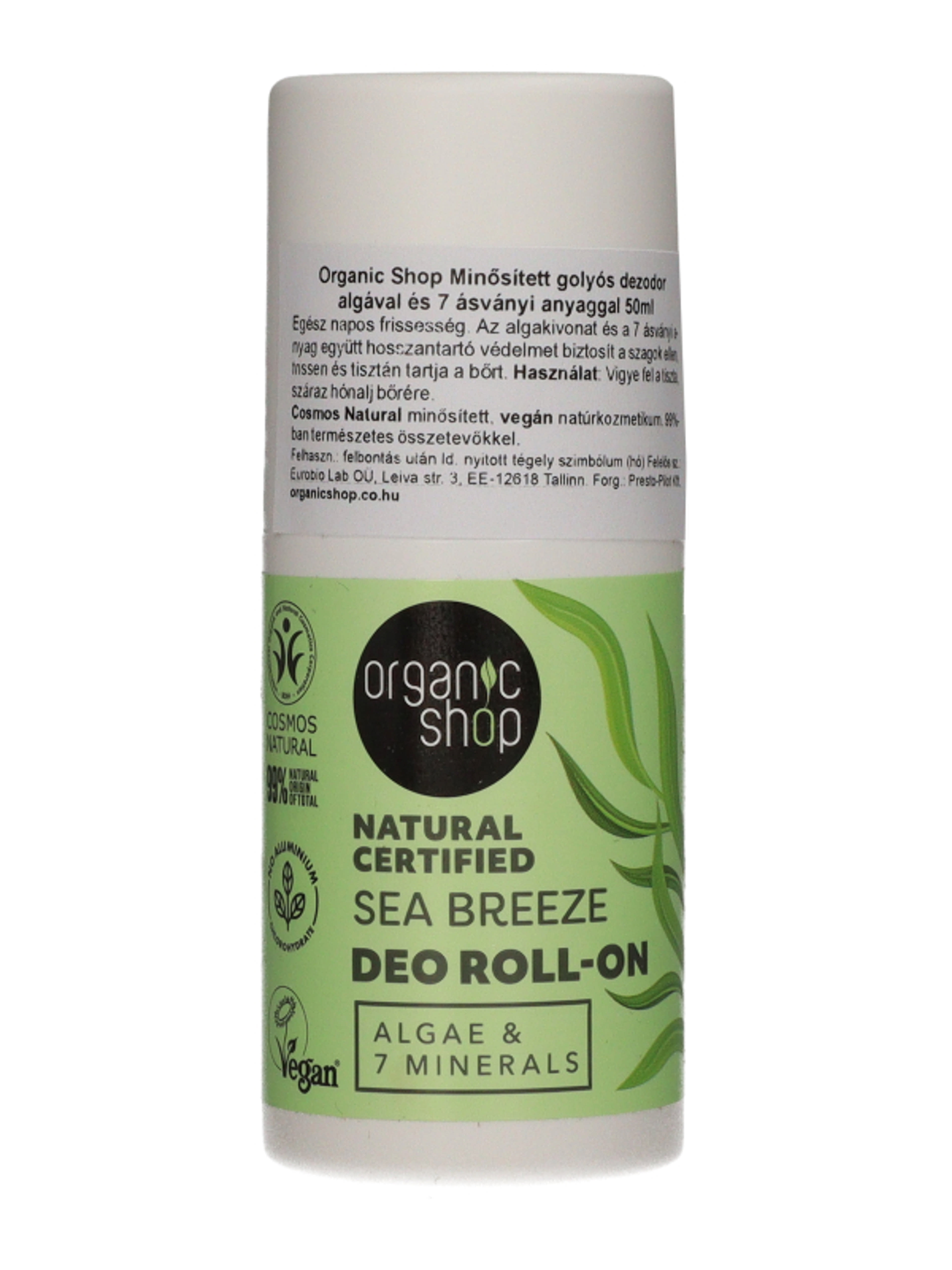 Organic Shop golyós dezodor algával és 7 ásványi anyaggal - 50 ml