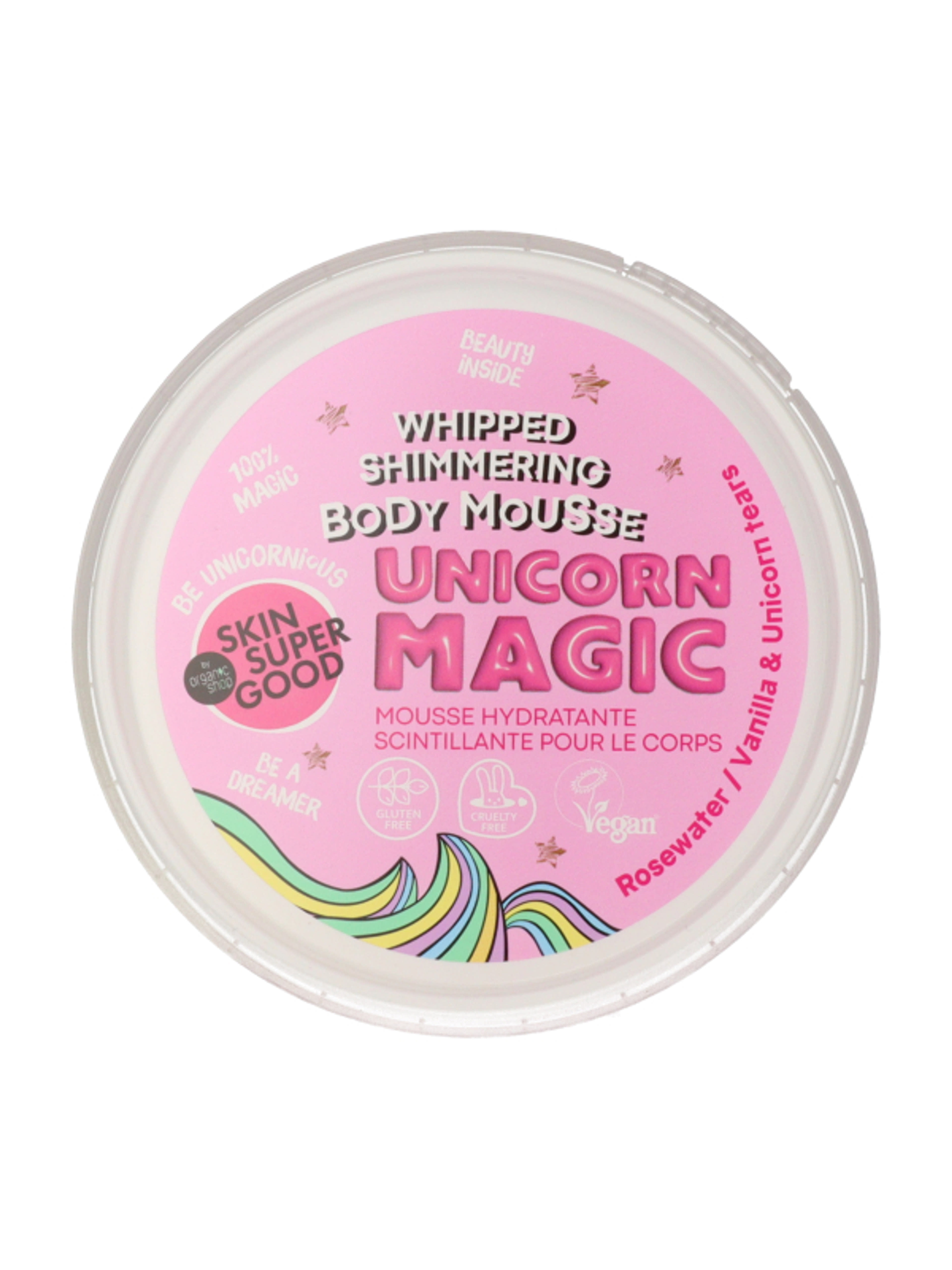 Skin Super Good csillogó testápoló mousse /Unicorn Magic - 250 ml