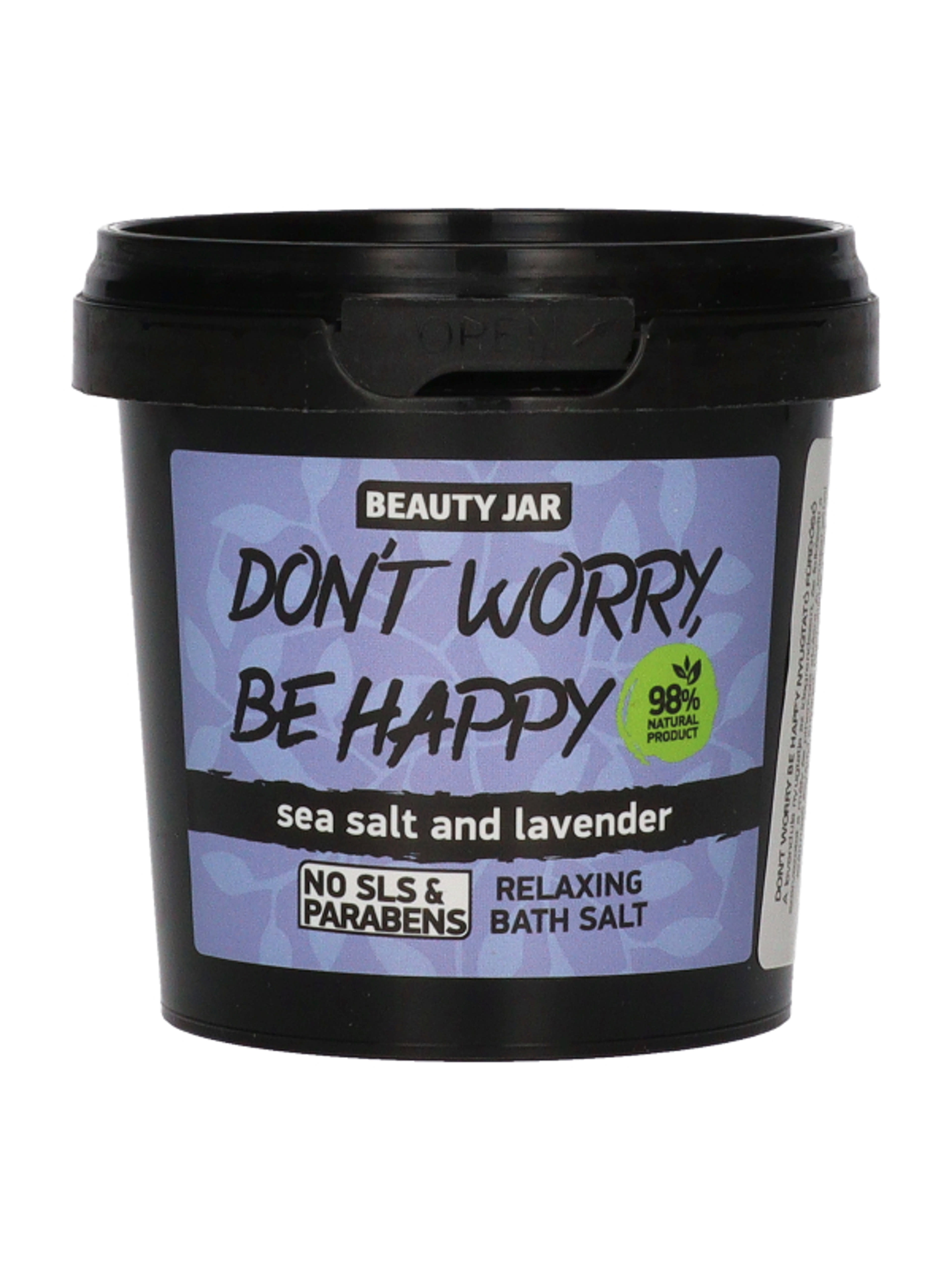 Beauty Jar Don't Worry Be Happy relaxáló fürdősó - 200 g