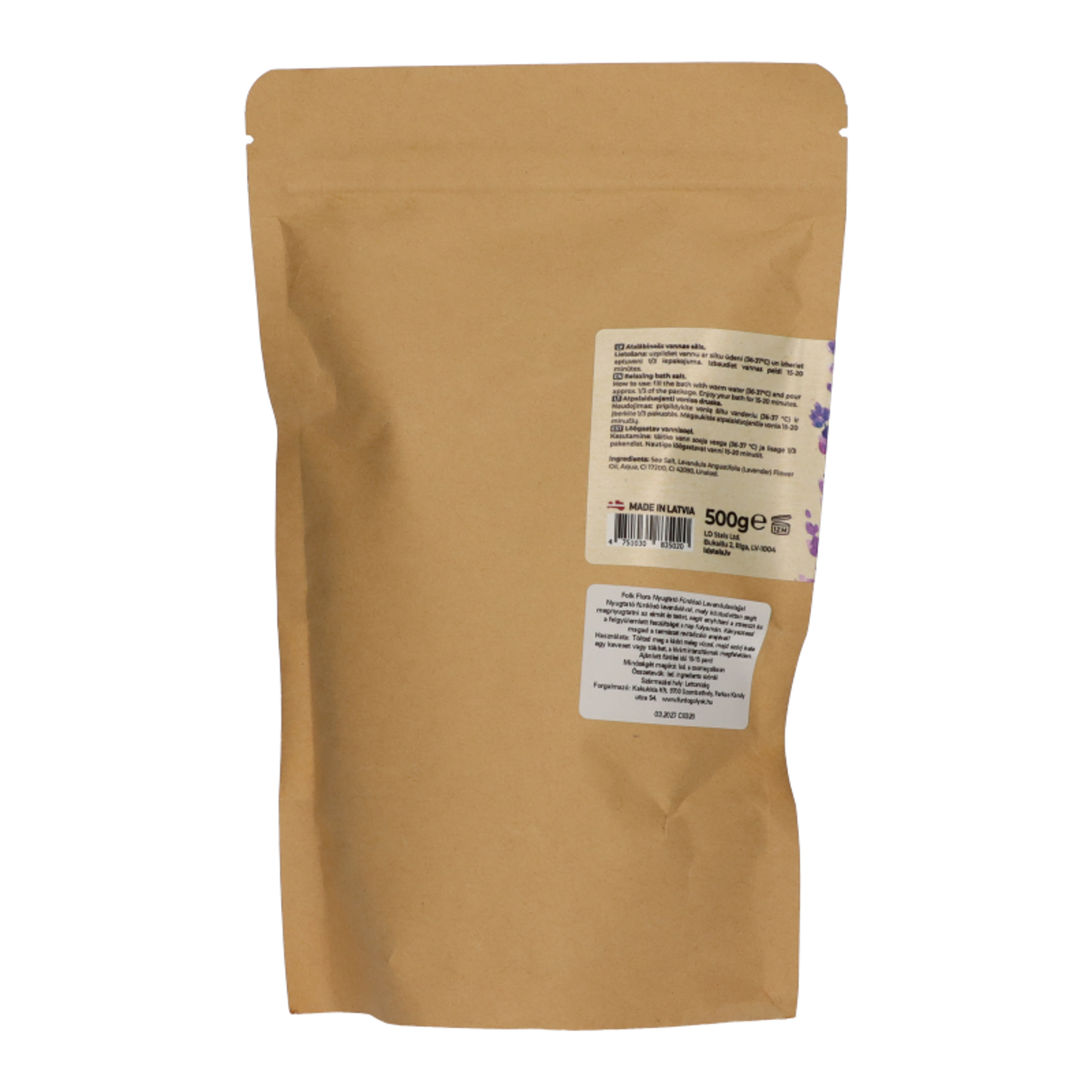 Folk&Flora nyugtató fürdősó levendulával.  - 500 g-2