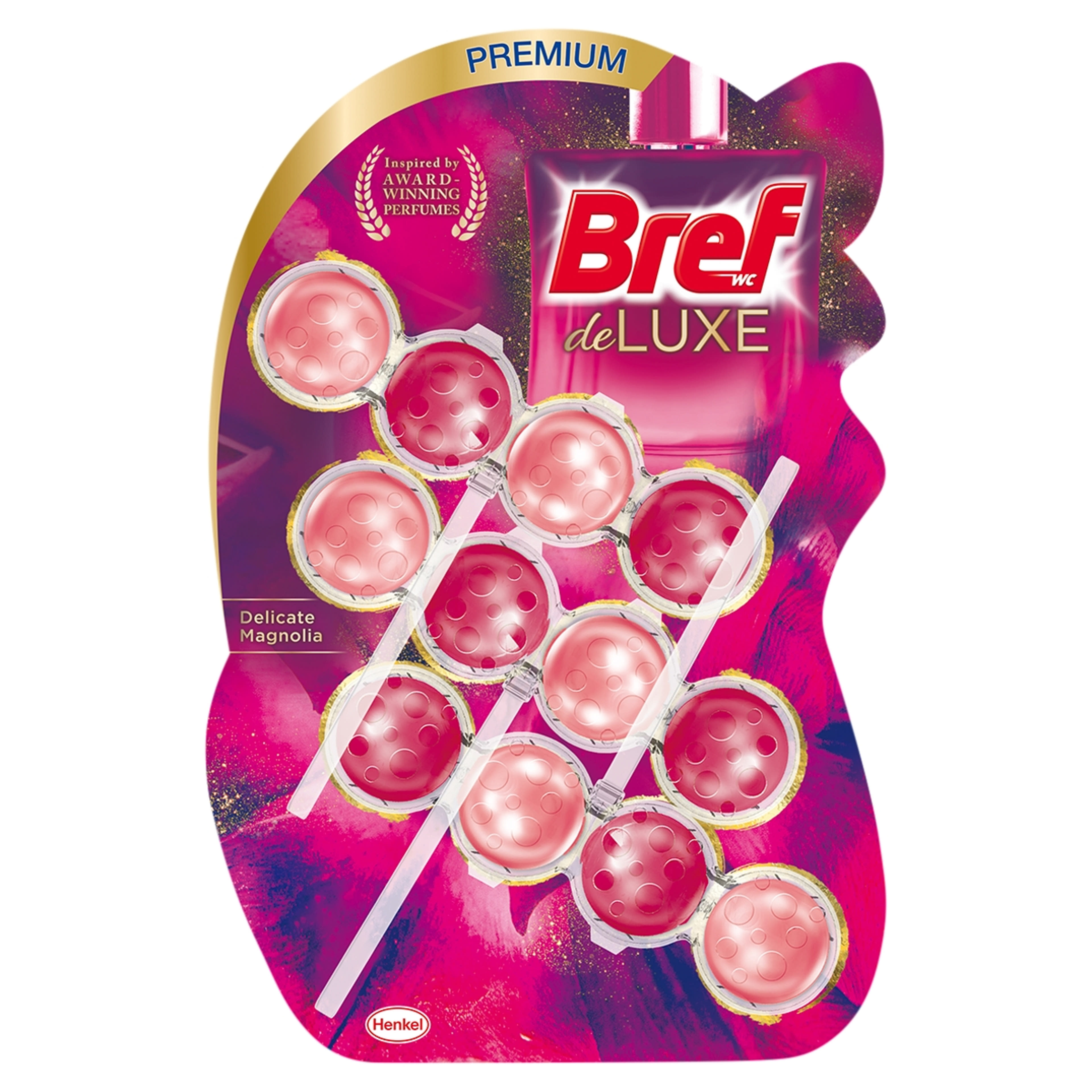 Bref Deluxe Delicate Magnolia WC illatosító (3x50 g) - 150 g