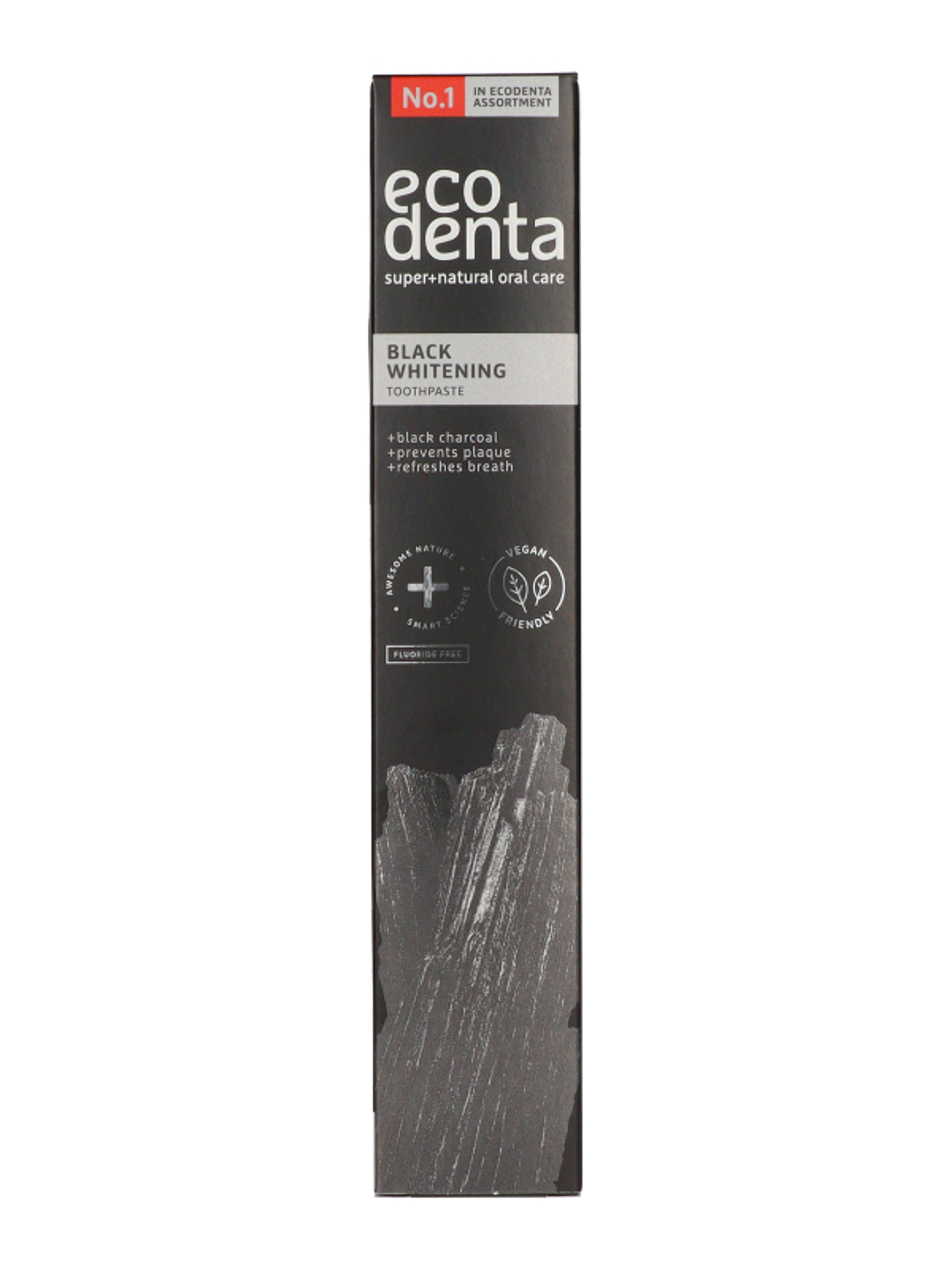 Ecodenta Expert Line fehérítő fogkrém fekete szénnel - 75 ml