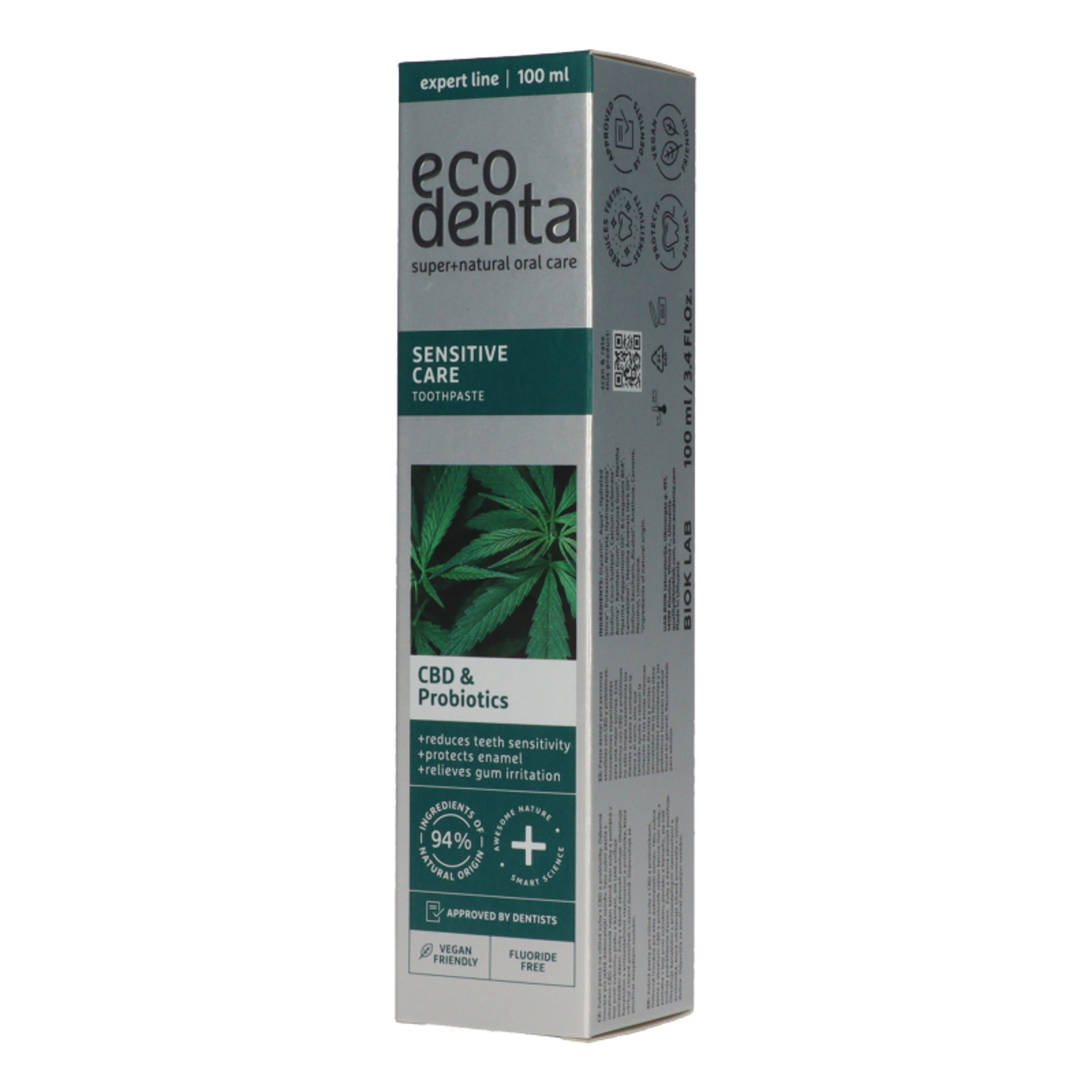 Ecodenta szenzitív fogkrém cbd, probiotikummal - 100 ml-2
