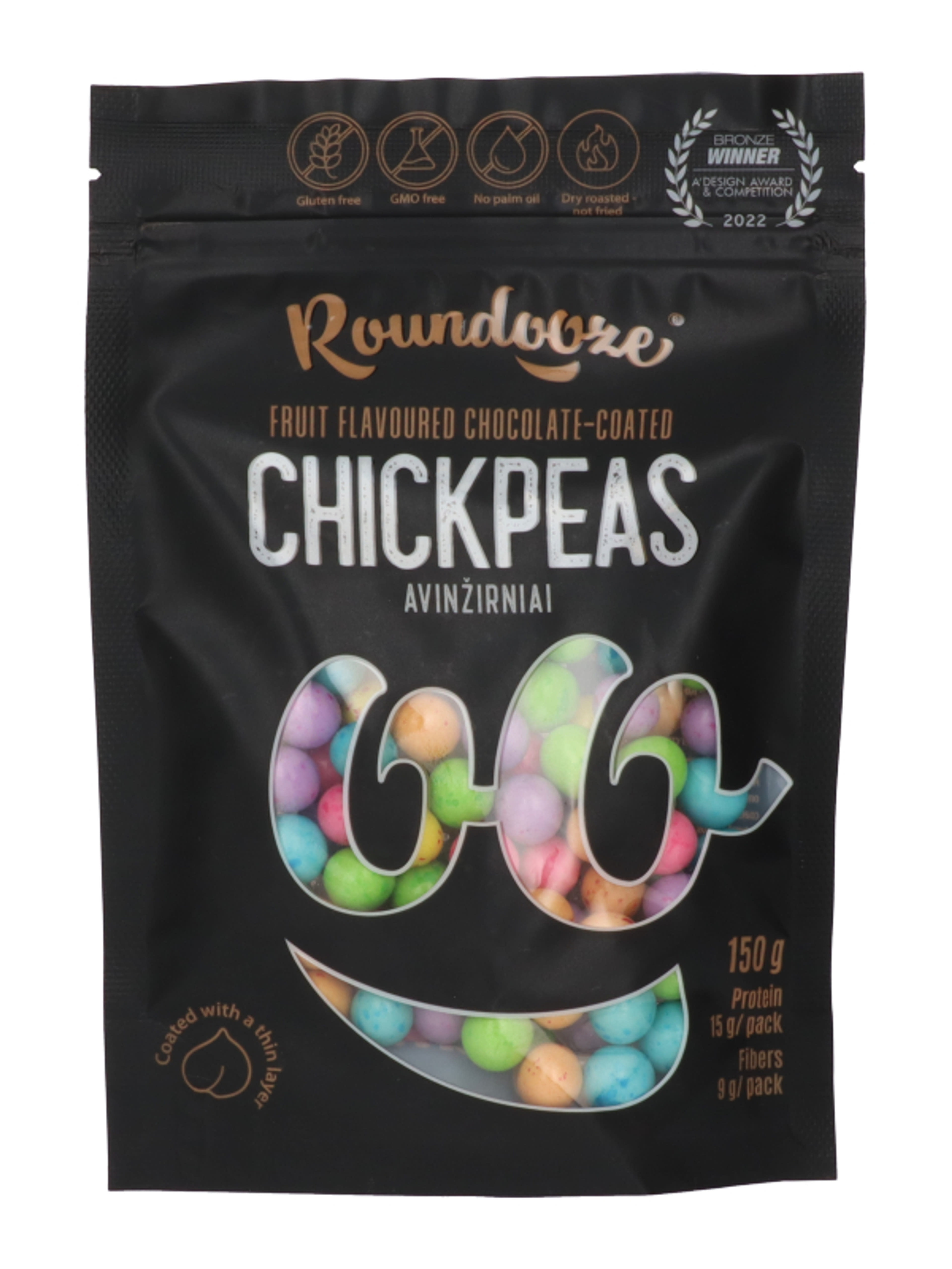 Roundooze csicseriborsó gyümölcsös-csokis - 177 g-1