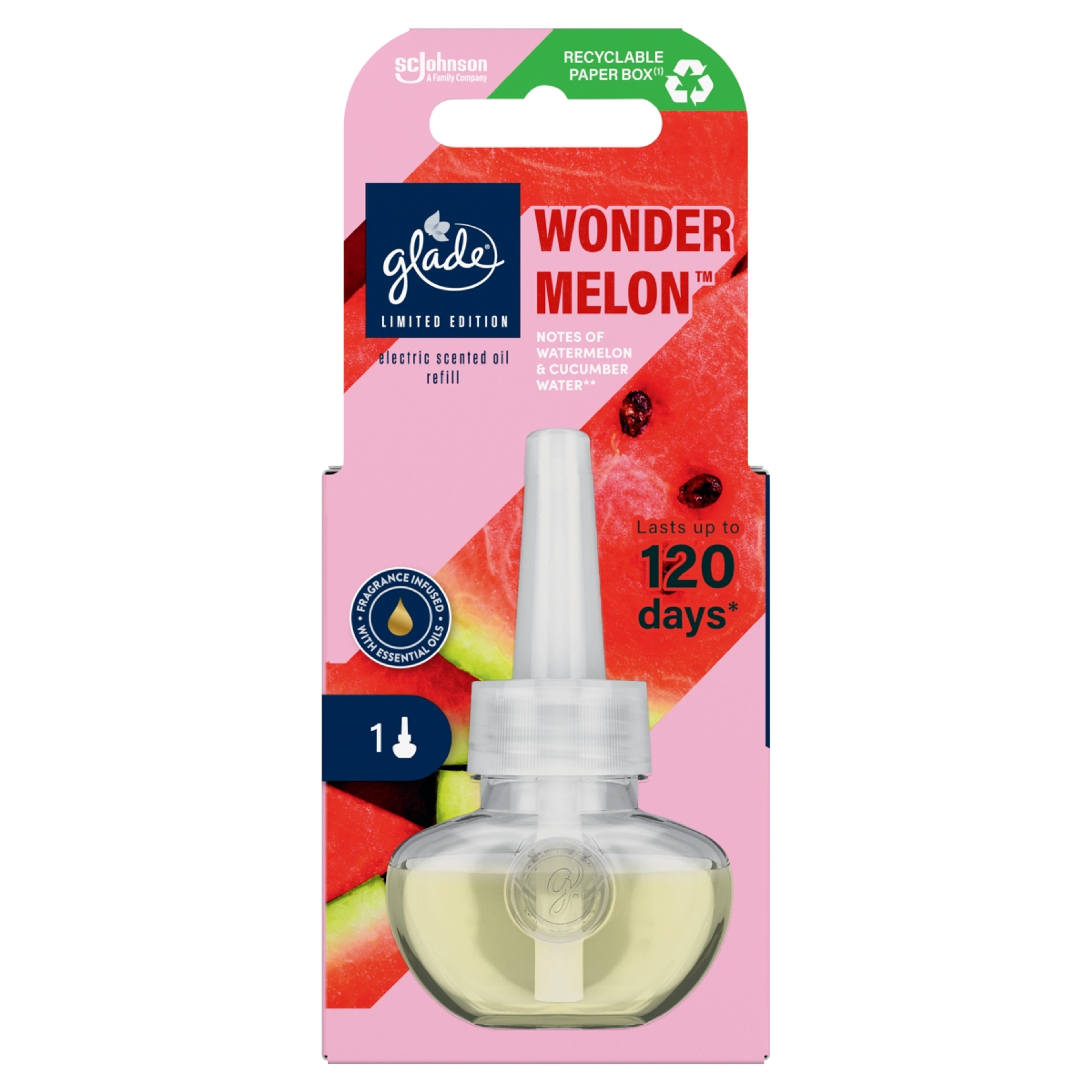 Glade Wonder Melon elektromos legfrissítő utántöltő - 20 ml-1