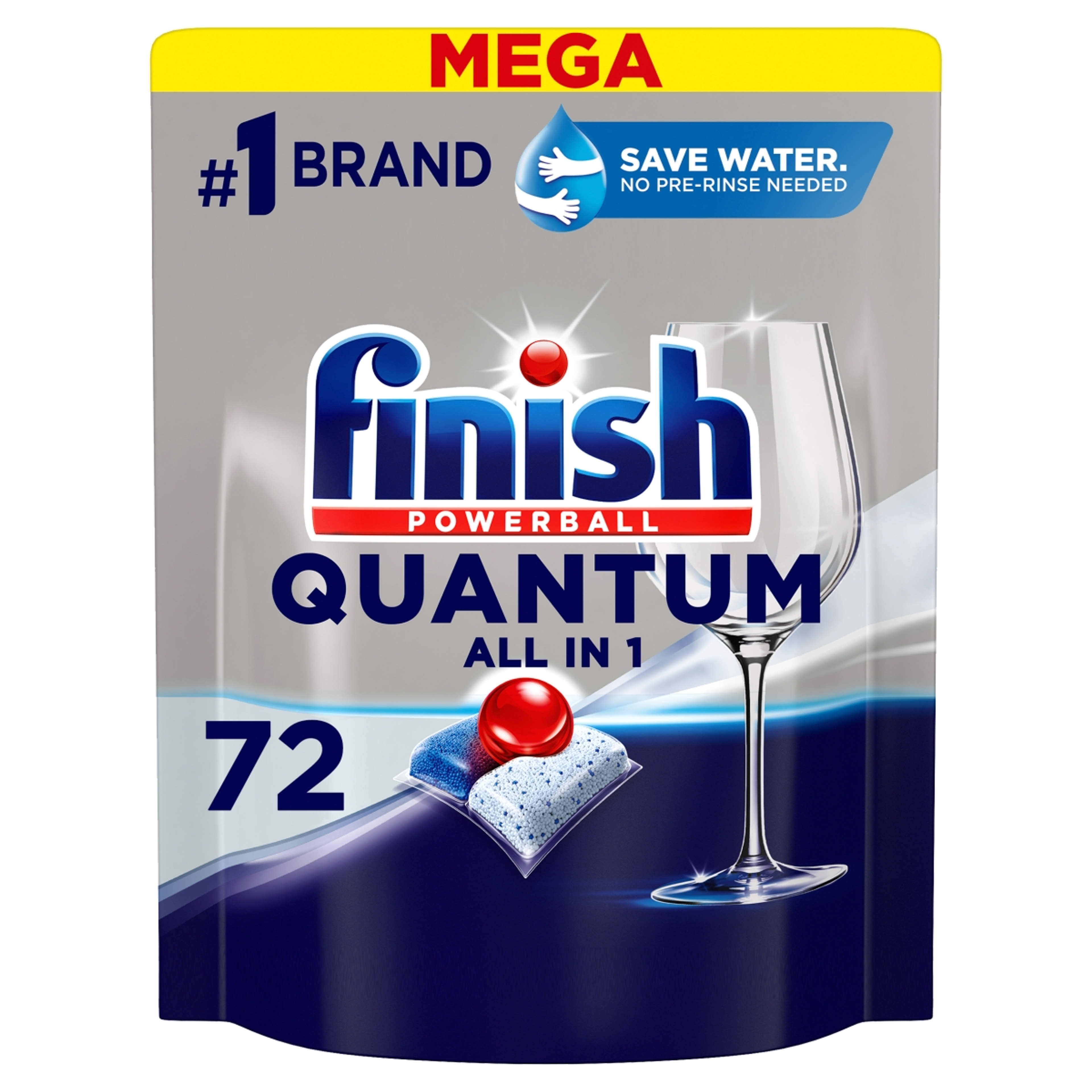 Finish Powerball Quantum All in 1 Regular mosogatógép kapszula - 72 db
