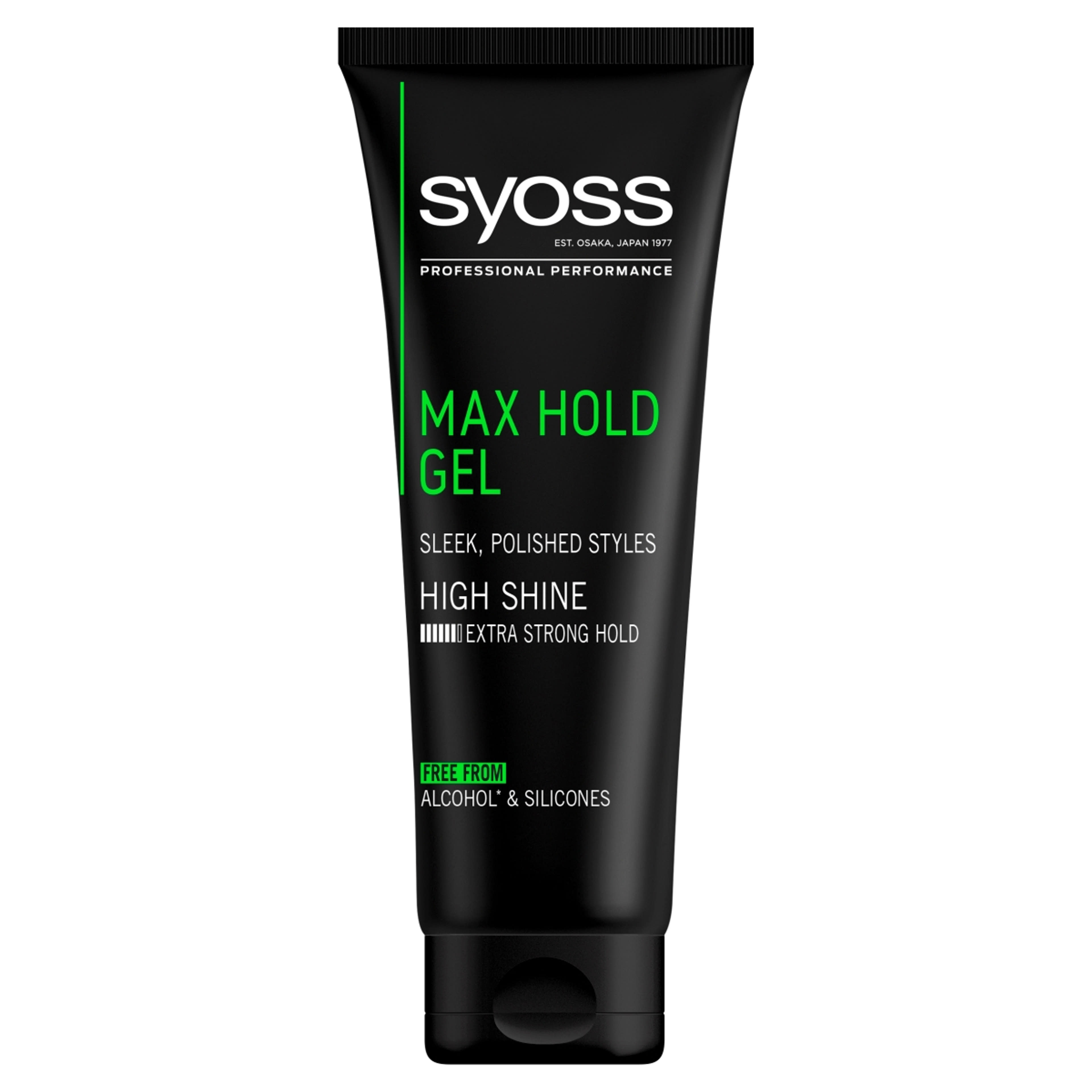 Syoss Max Hold Maximális Tartás hajformázó zselé - 250 ml-1