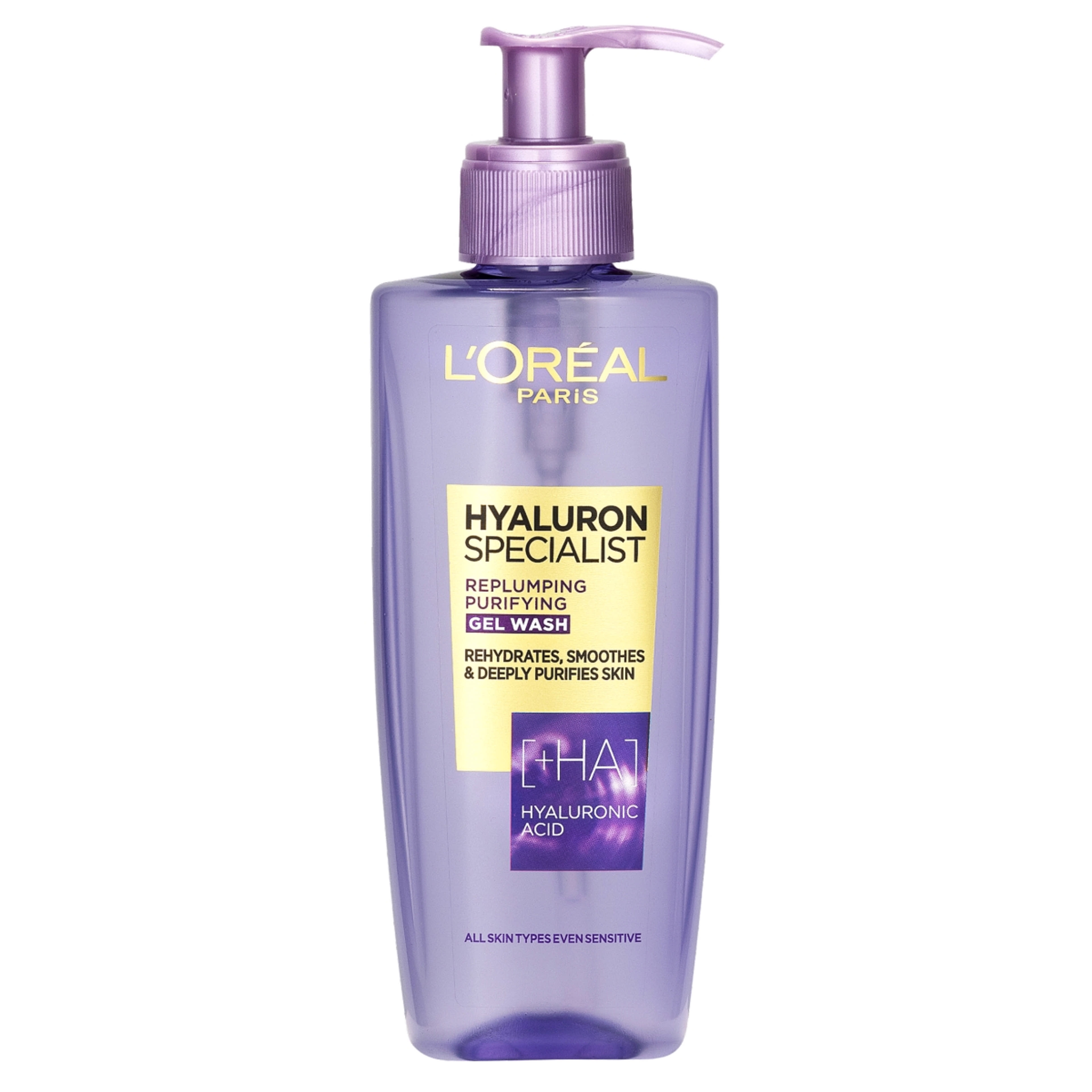 L'Oréal Paris Hyaluron Specialist nedvességgel feltöltő arctisztító gél - 200 ml