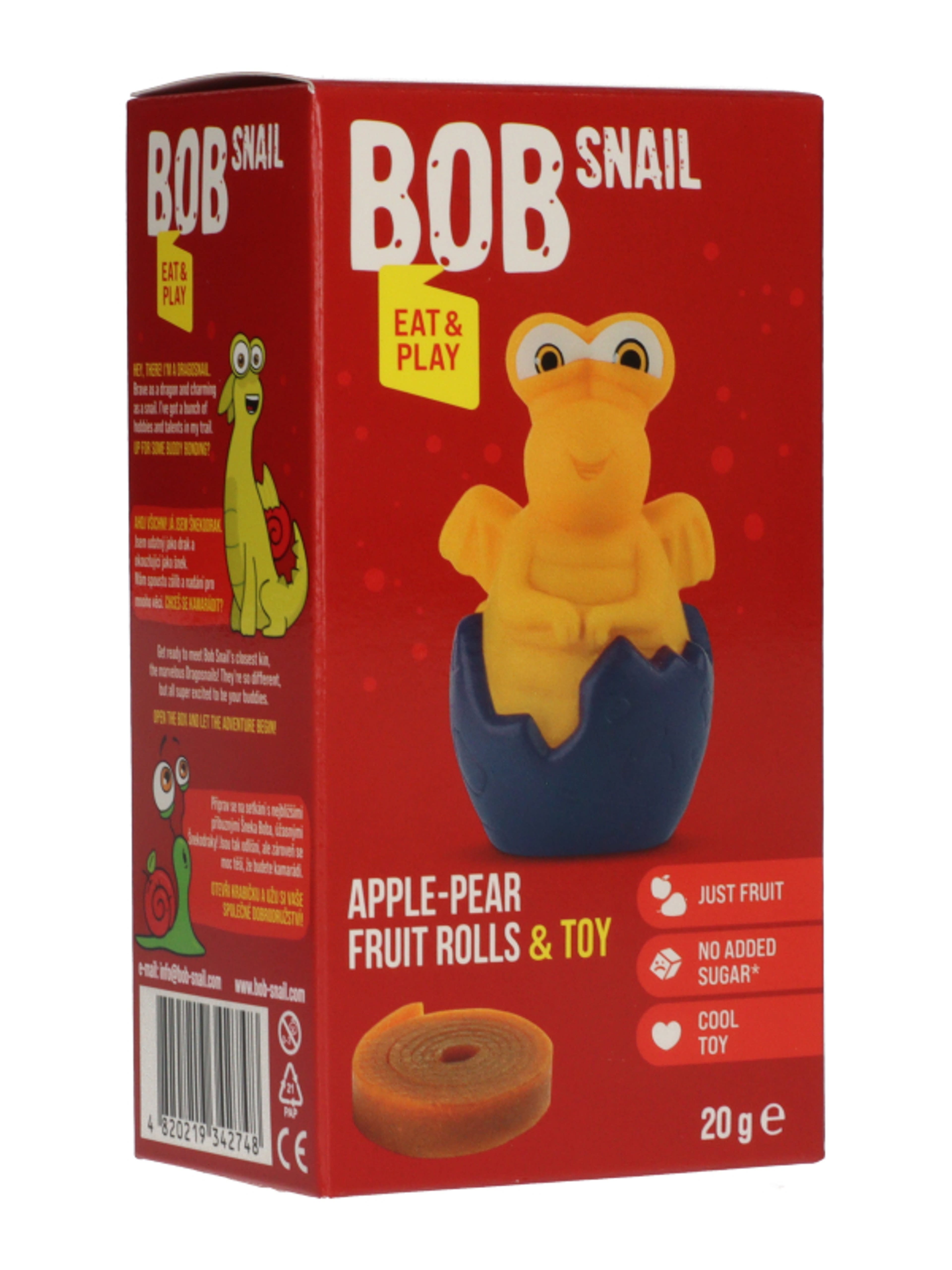 Bob Snail Eat&Play gyümölcstekercs játékkal - 20 g-4
