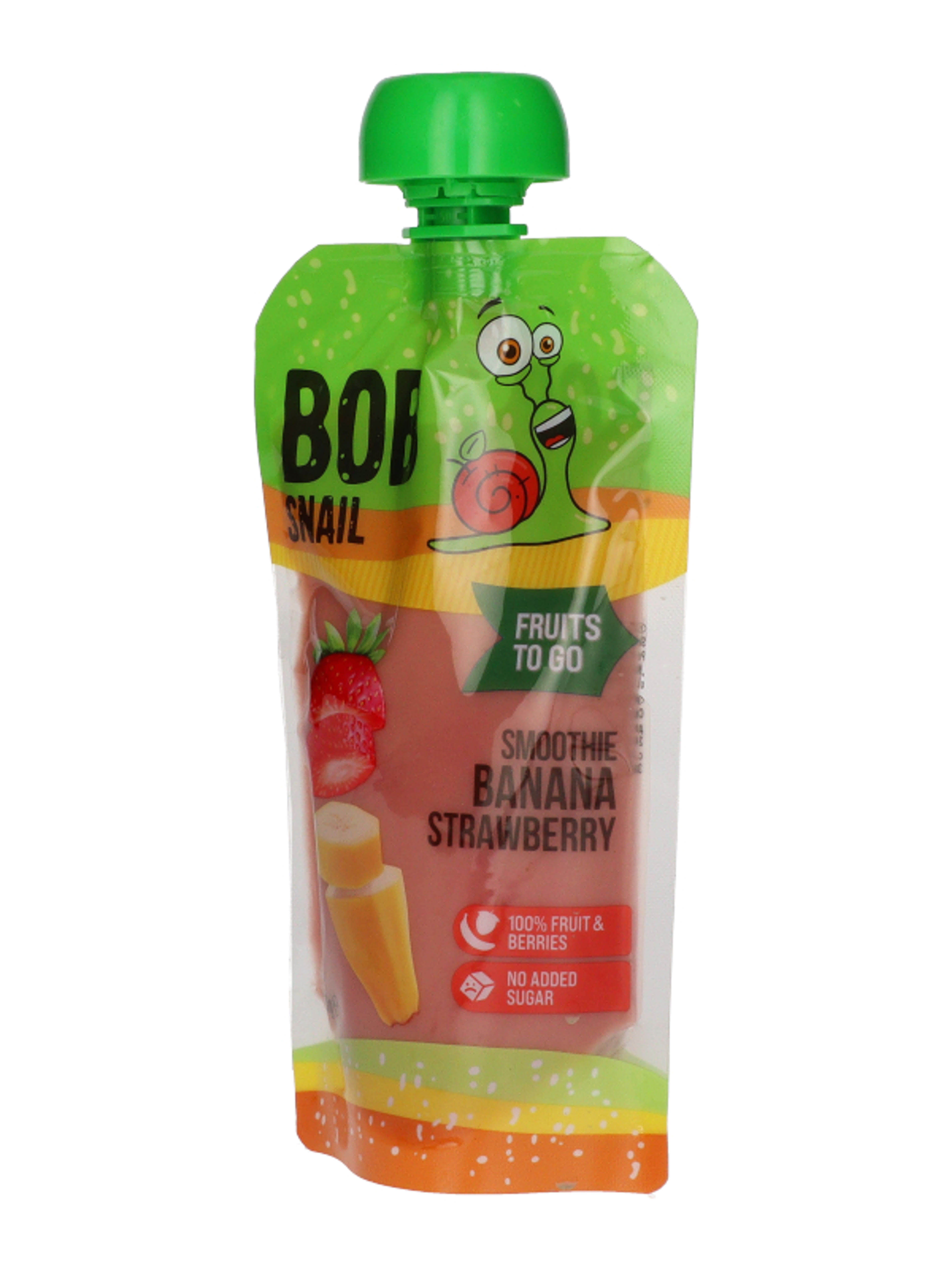 Bob Snail Fruit Smoothie gyümölcspüré banán-eper - 120 g-2