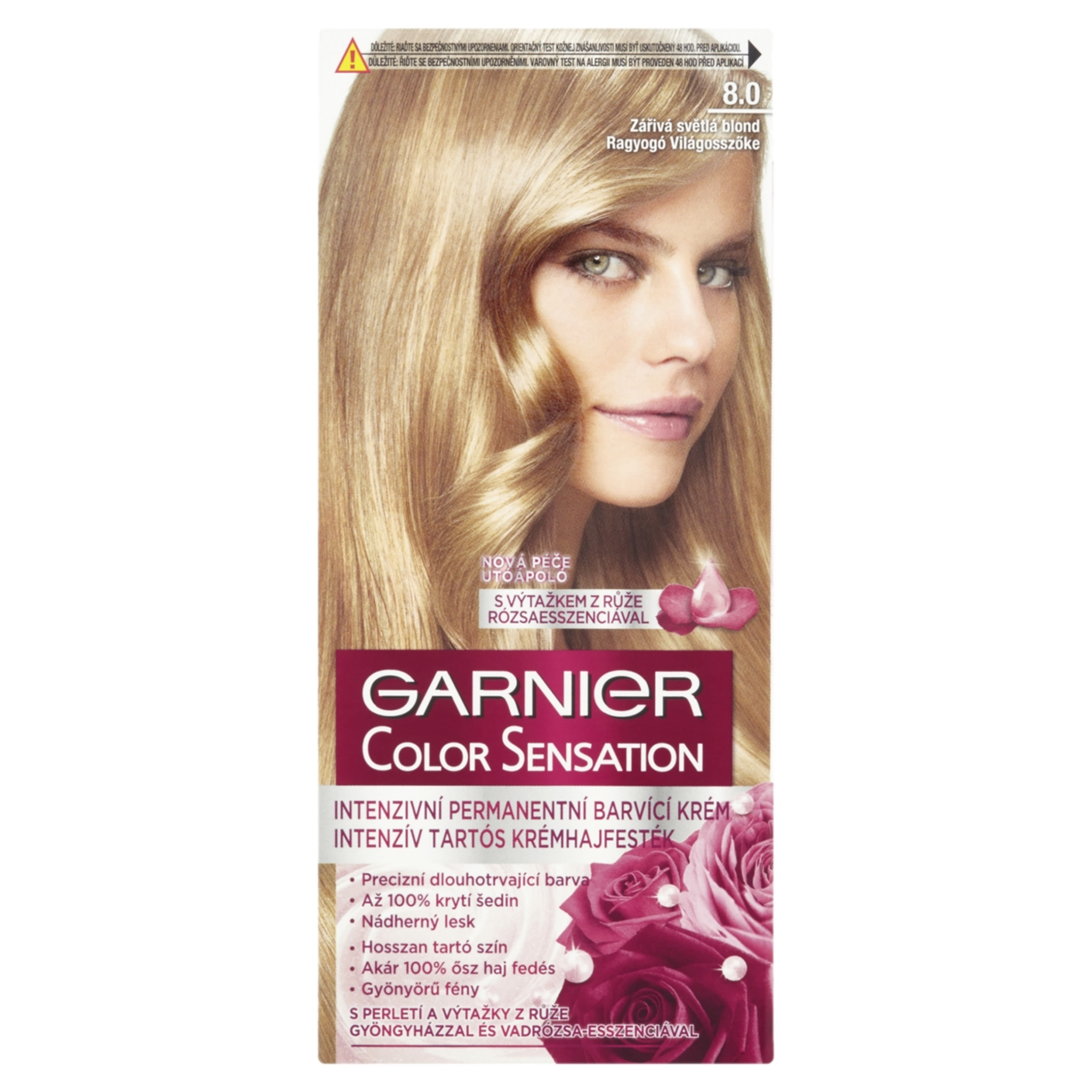 Garnier Color Sensation hajfesték 8 Ragyogó világosszőke - 1 db-1