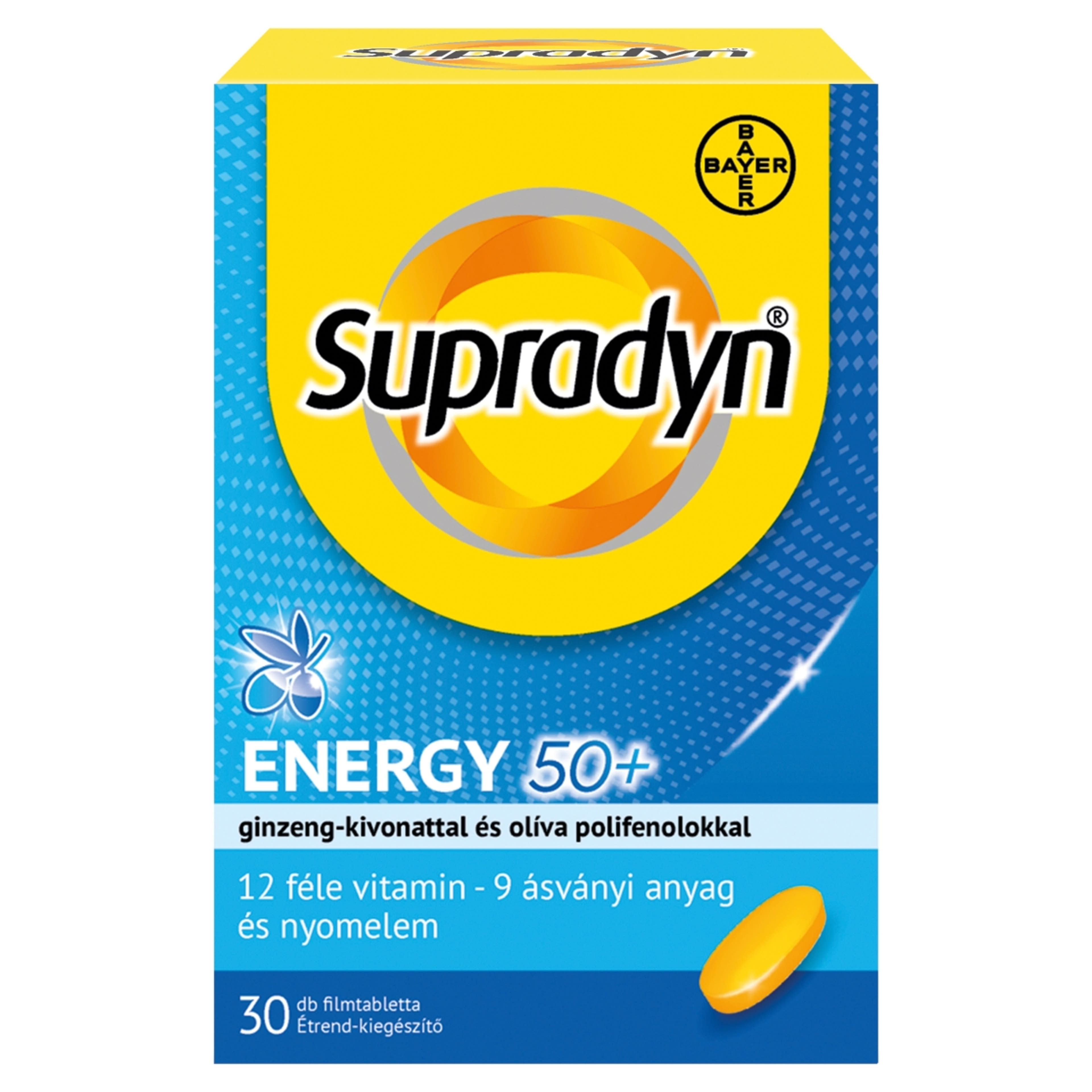 Supradyn Energia 50+ filmtabletta - 30 db